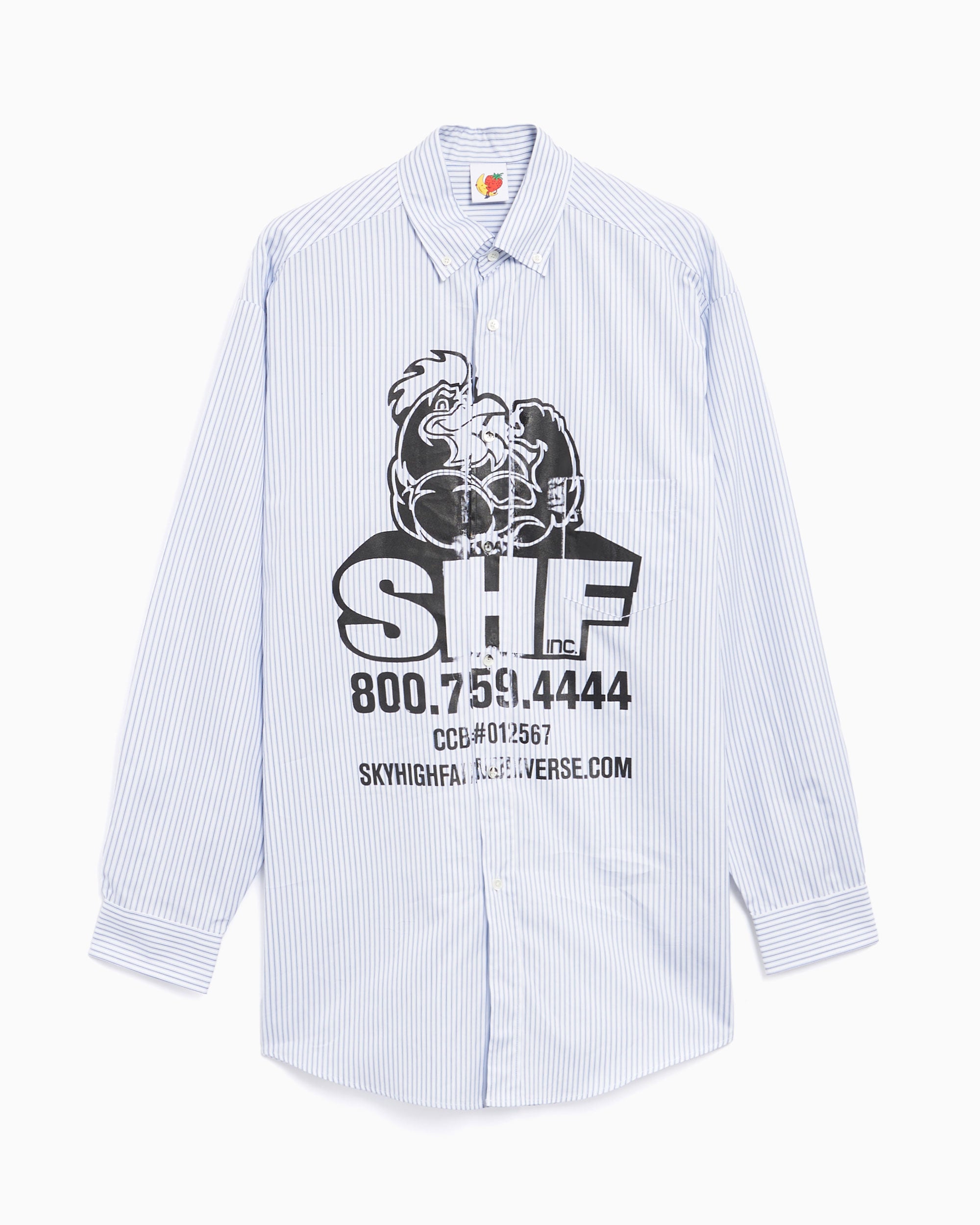 Shirts Sky High Farm Workwear Sky High Farm SHF Chicken Unisex Button Down Shirt Unisex Shirt - SHF05B005-2