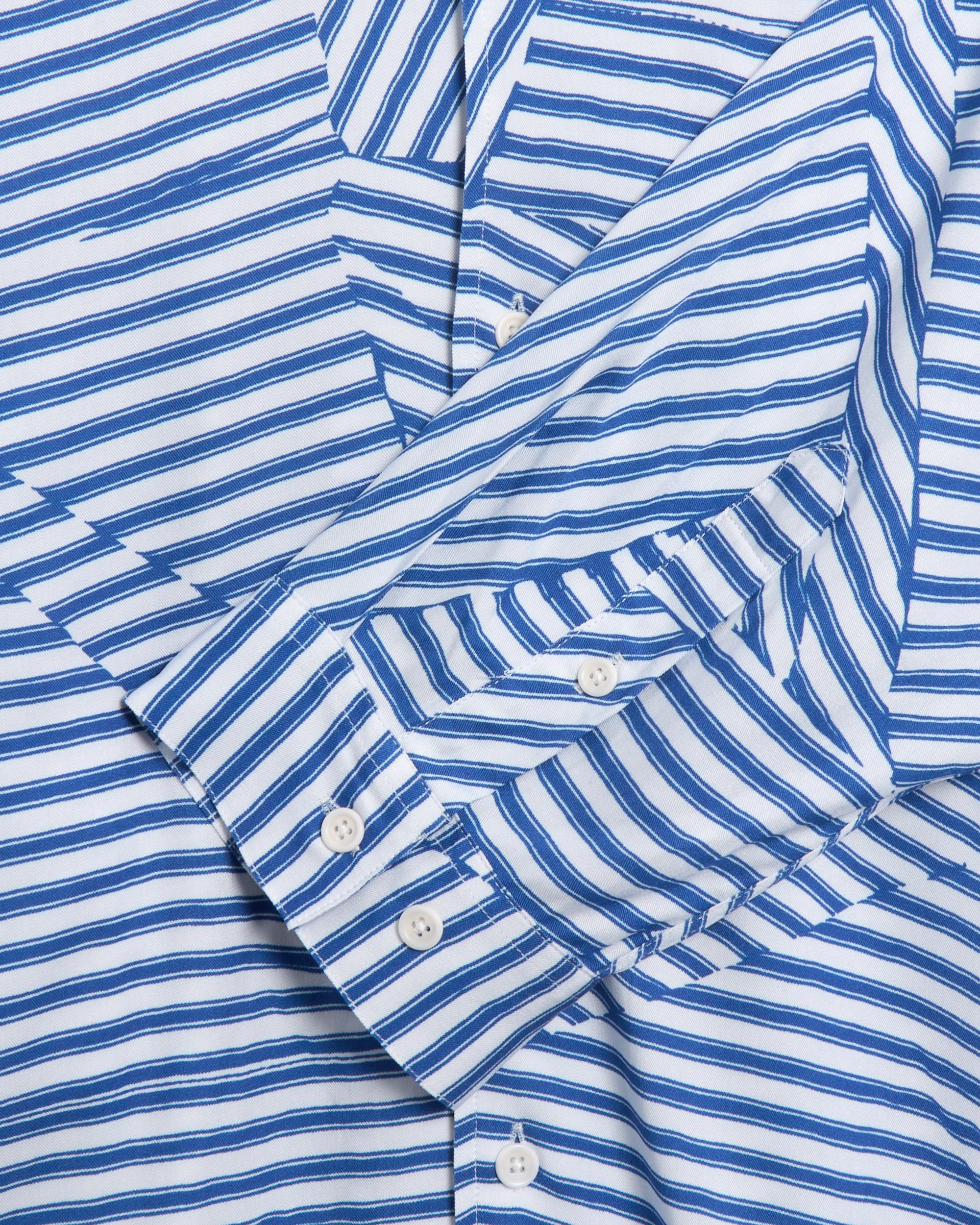 Shirts YMC Wray Men's Long Sleeve Shirt Relaxed Men's Shirt - P2YAX-BLUE/WHITE