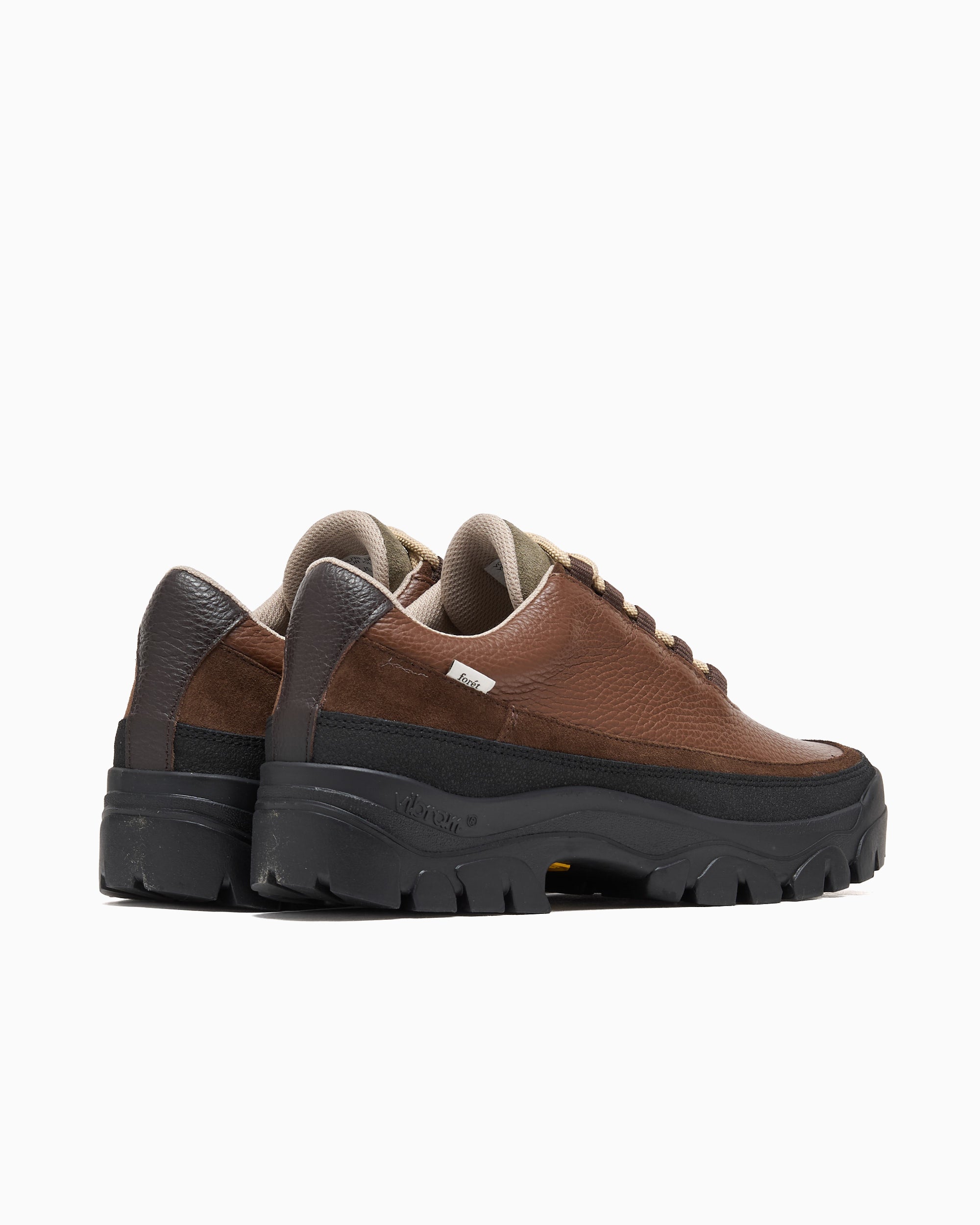 Shoes Forét x Tarvas Easy Hiker Vibram Leather Men's Shoes - F8501-BROWN