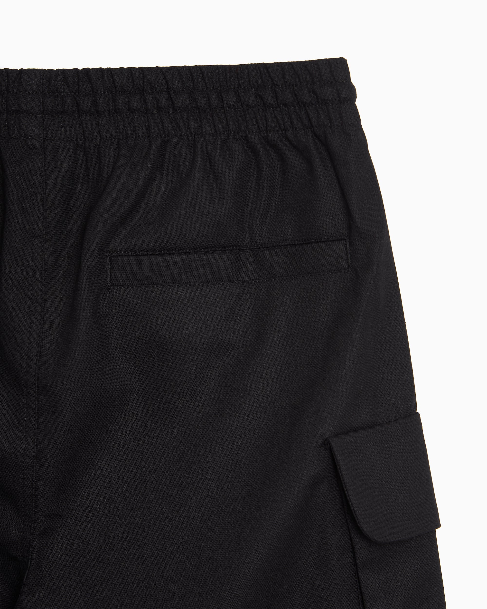Shorts Arte Antwerp Linen Cargo Men's Shorts - SS26-040SHO-Black