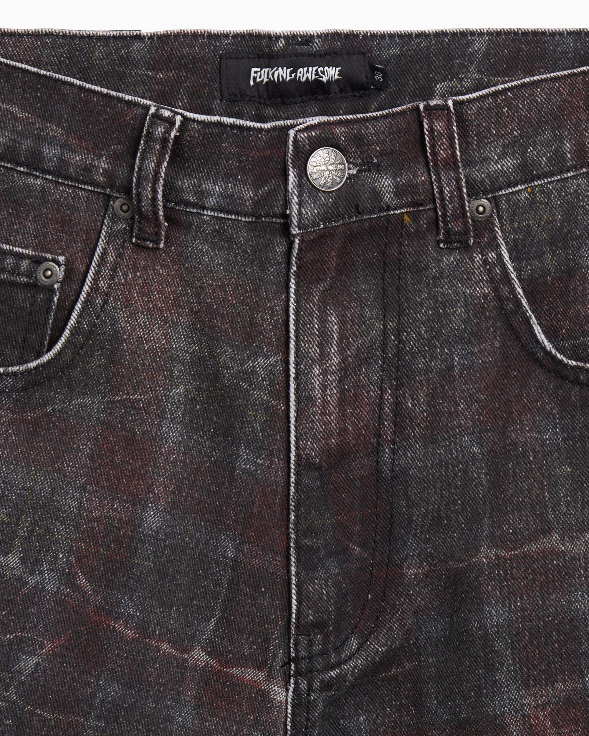 Shorts Fucking Awesome Miller Plaid Denim Men's Shorts - PN26483