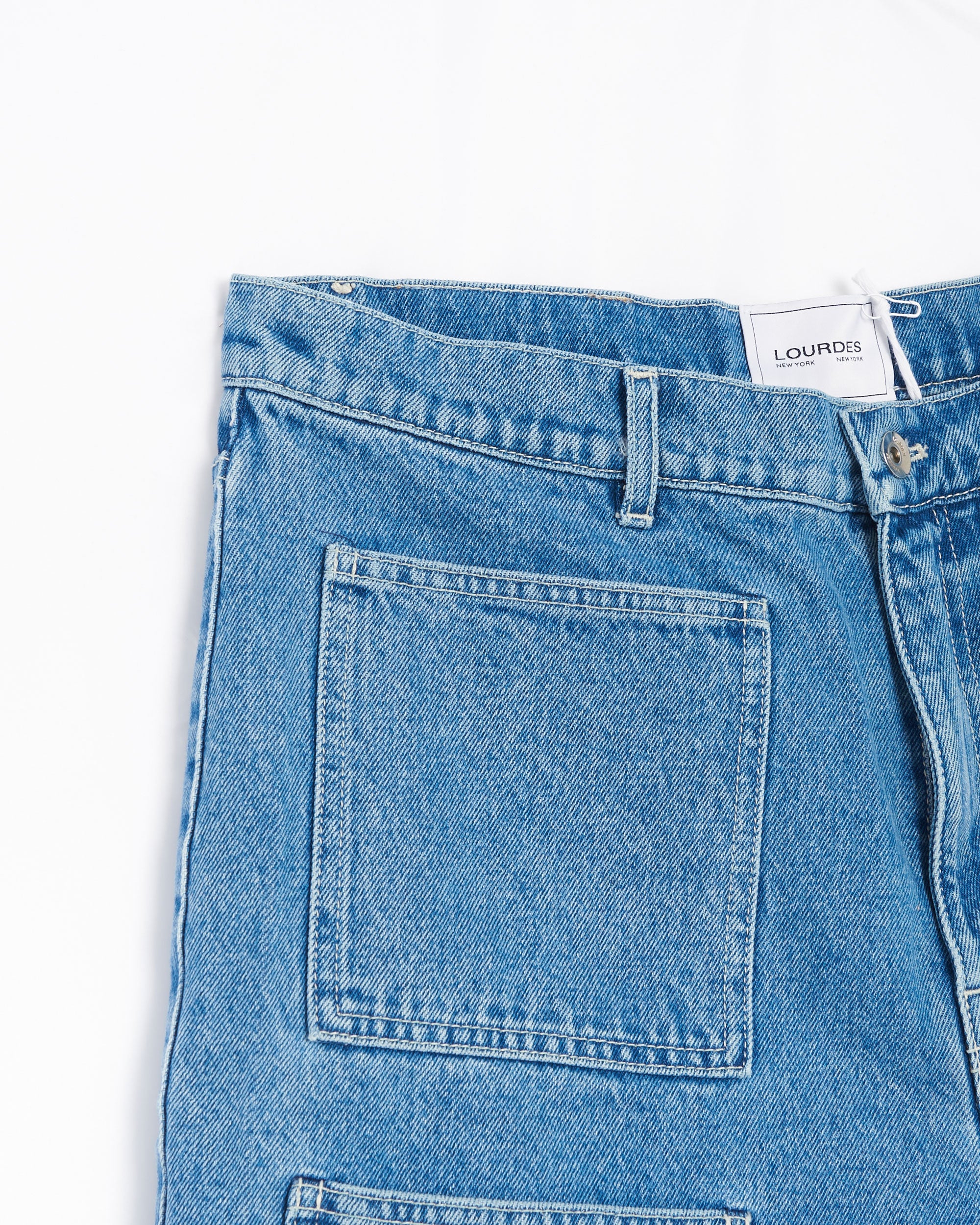 Shorts Lourdes New York Unisex Denim Cargo Shorts Unisex Shorts - LO2SMT01AP-TE427.416
