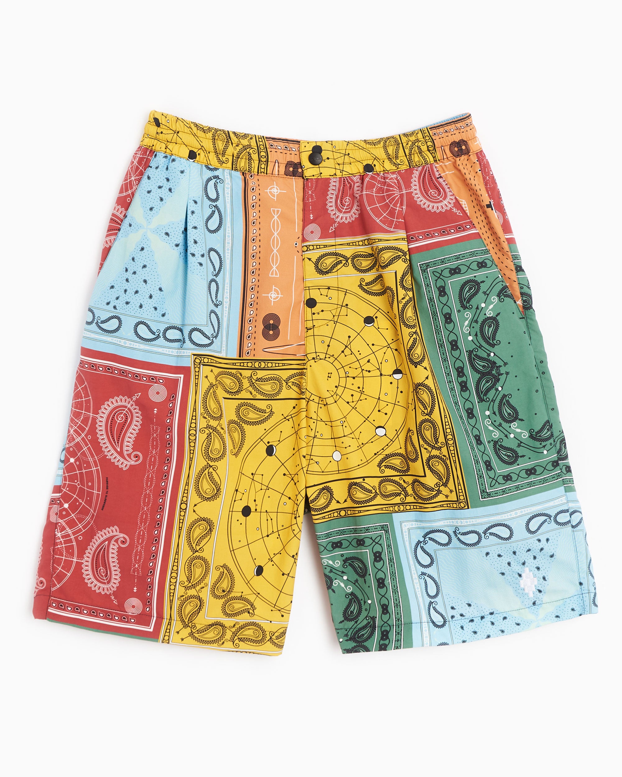 Shorts Marcelo Burlon County of Milan All Over Bandana Men's Nylon Shorts Men's Shorts - CMCB074S22FAB0012518