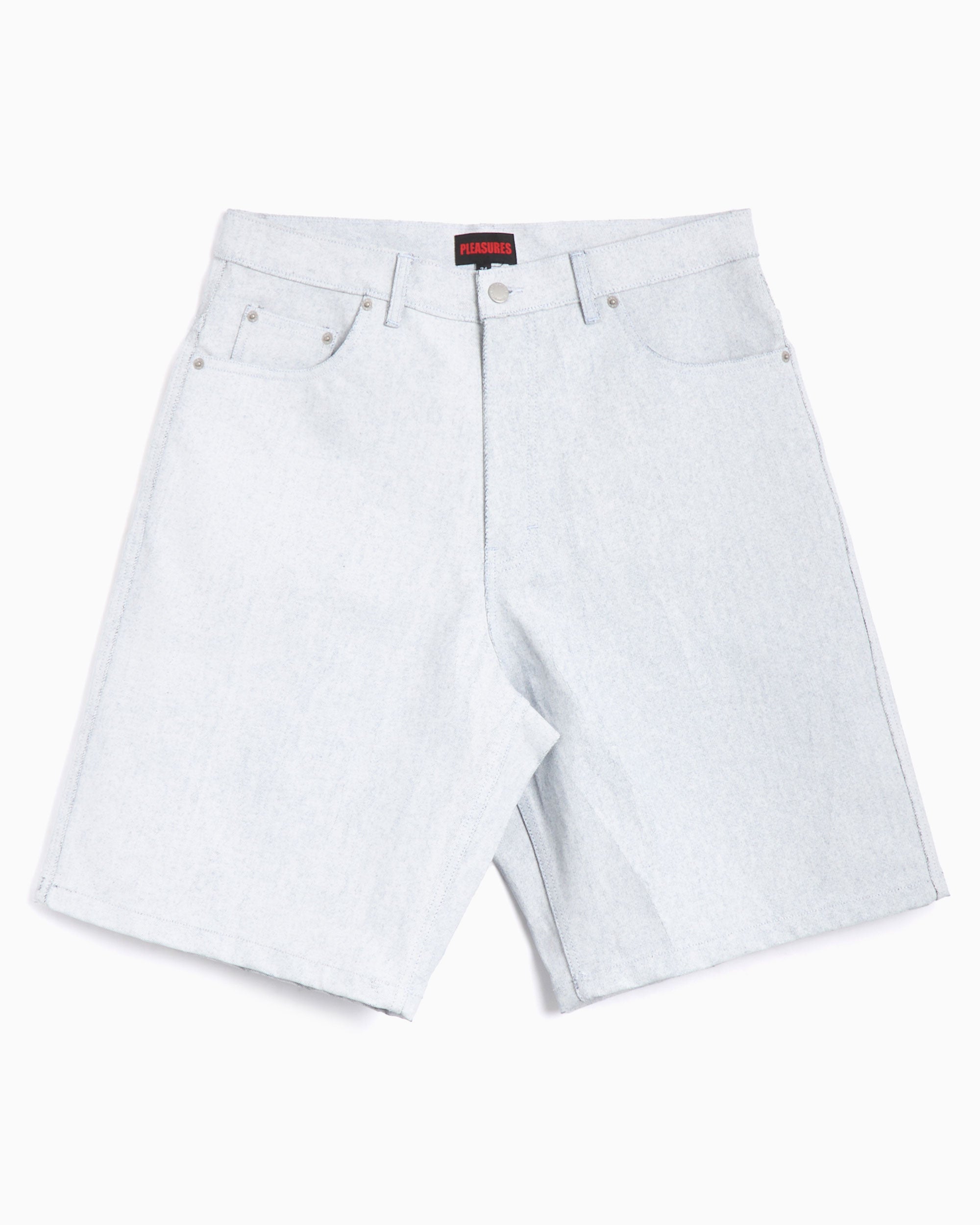 Shorts Pleasures Whiteout Men's Baggy Jorts Relaxed Men's Shorts - P25SP031-WHITE