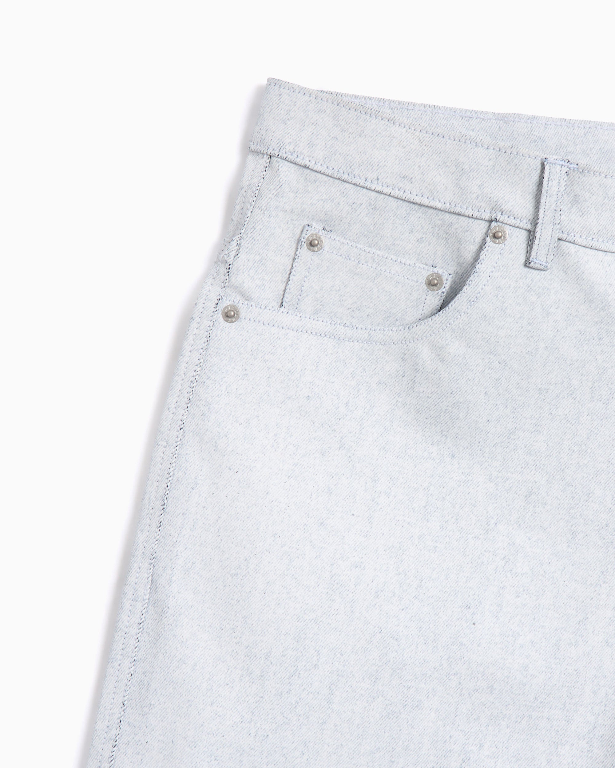 Shorts Pleasures Whiteout Men's Baggy Jorts Relaxed Men's Shorts - P25SP031-WHITE