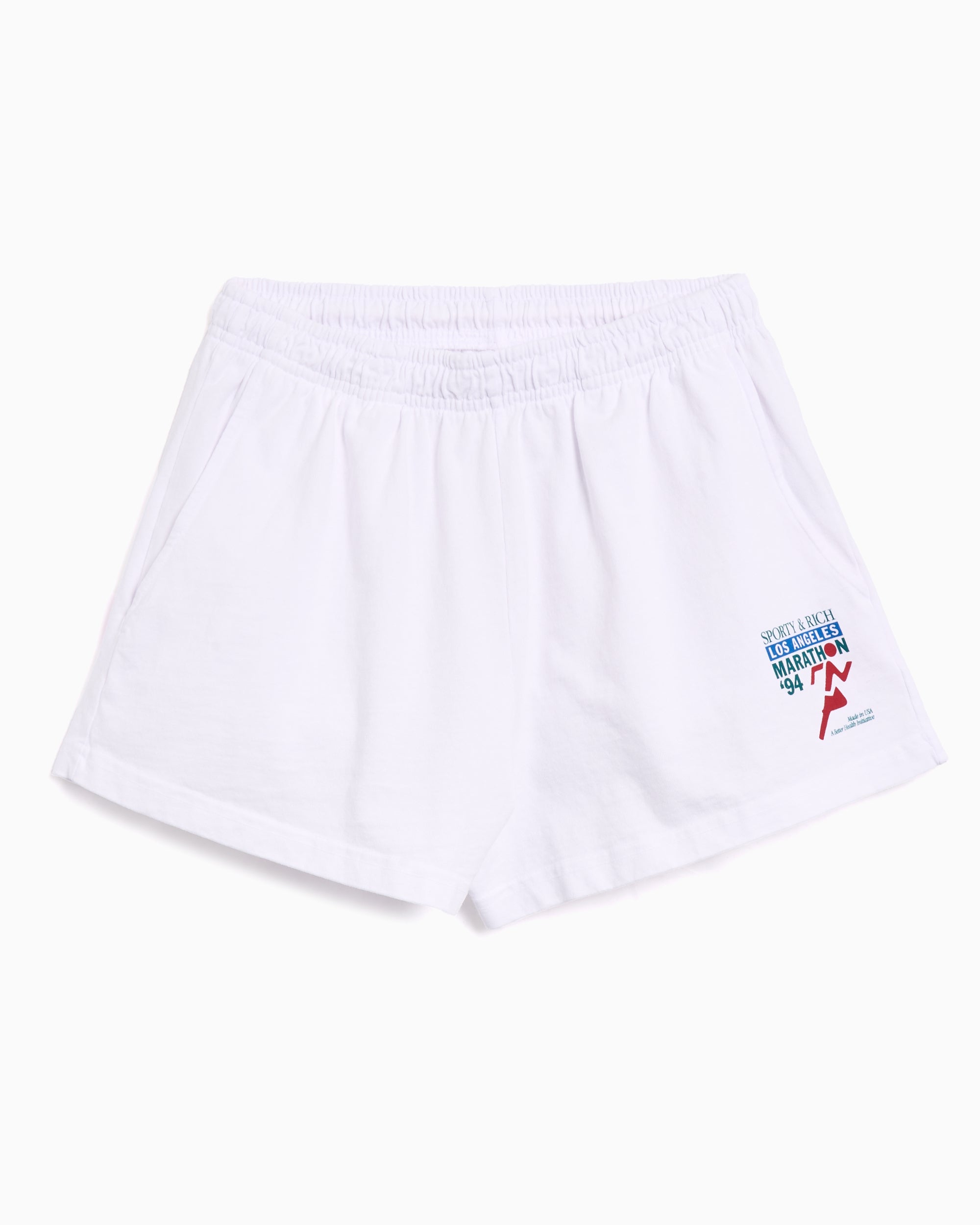 Shorts Sporty & Rich LA Marathon Disco Crop Women's Shorts - SH037622171WH01