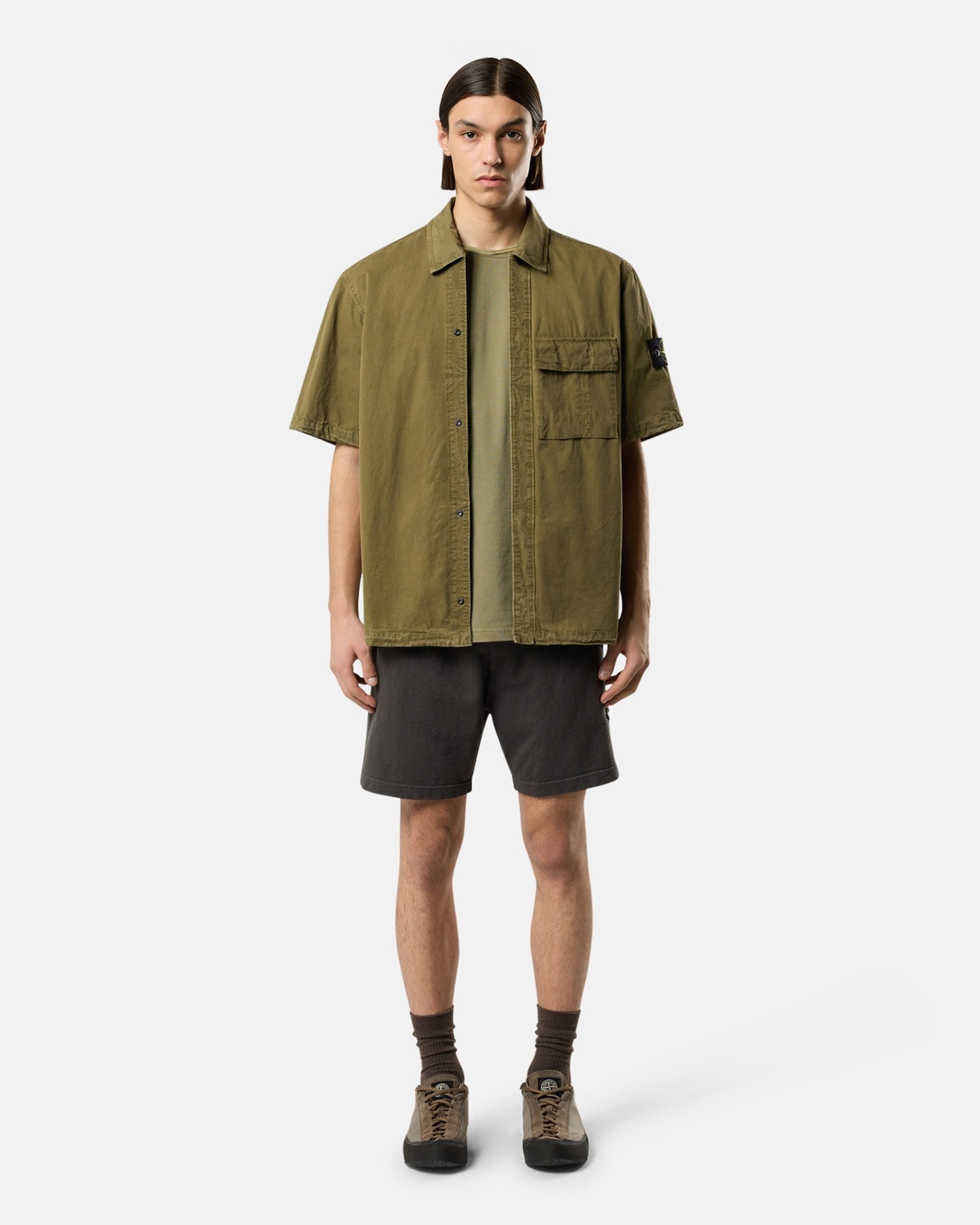 Shorts Stone Island Malfilé "Old Effect" Men's Shorts - L1S156200014-V0165
