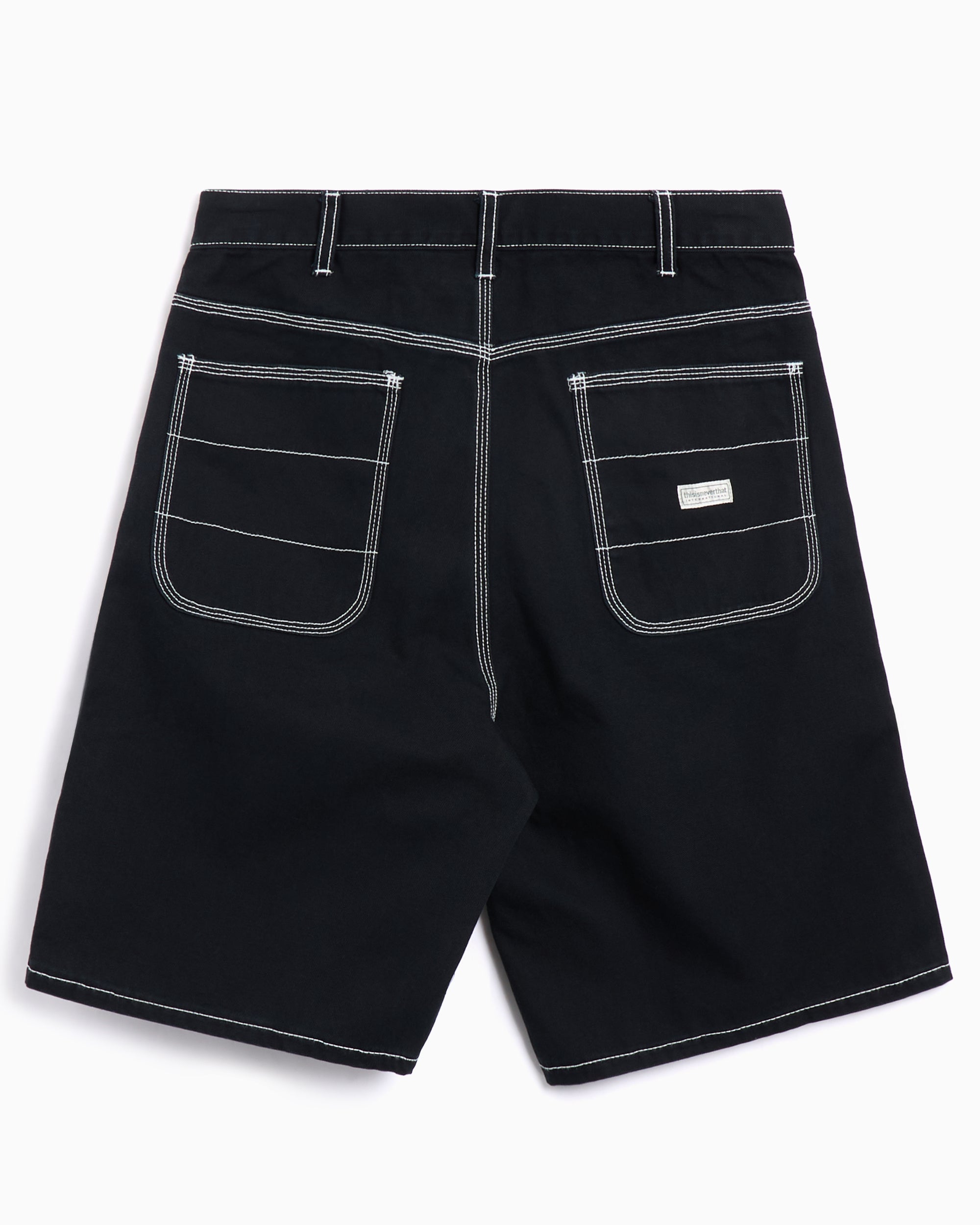 Shorts thisisneverthat® thisisneverthat® Contrast Stitch Men's Shorts Men's Shorts - TN251WSOOS05-BLK