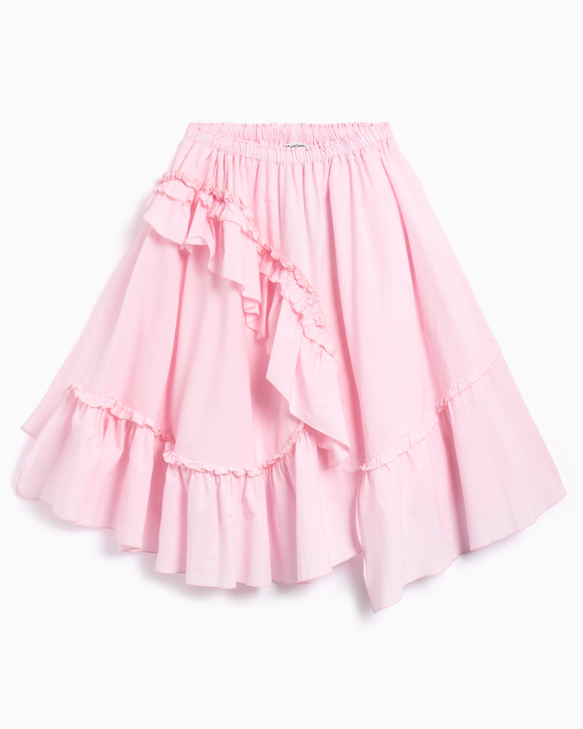 Skirts YMC Draped Relaxed Women's Mid-Length Skirt - Q3YMA-LIGHTPINK