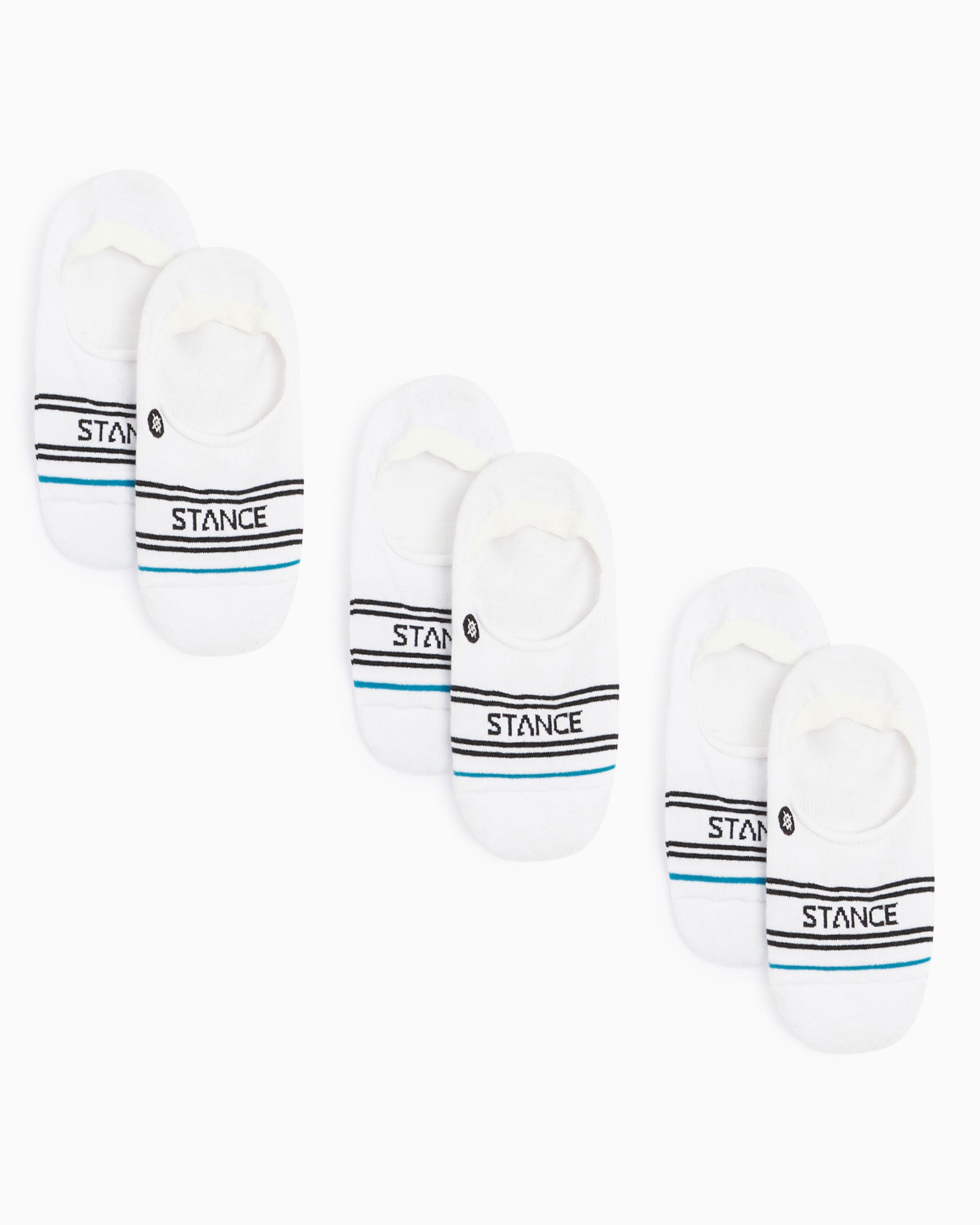 Socks Stance Basic No Show (3 Pack) Unisex Socks - A145D20SRO-WHT