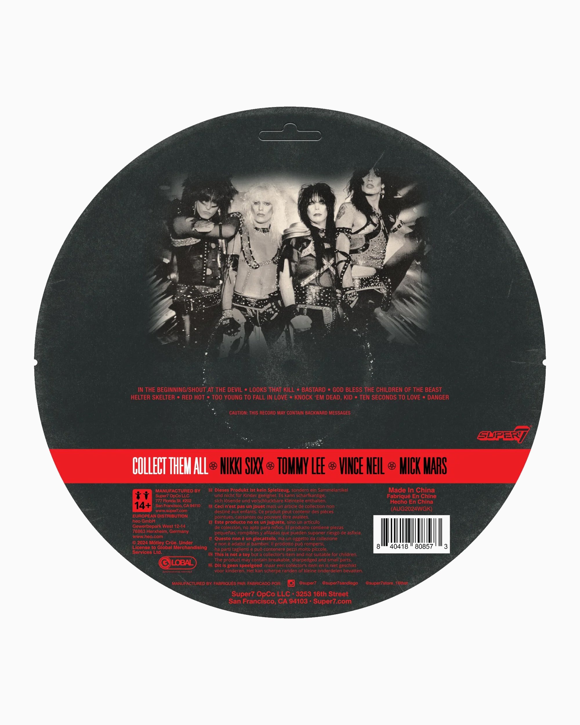  Super7 ReAction Figure Motley Crue Mick Mars Shout At The Devil - S7MMCMMSATDBW