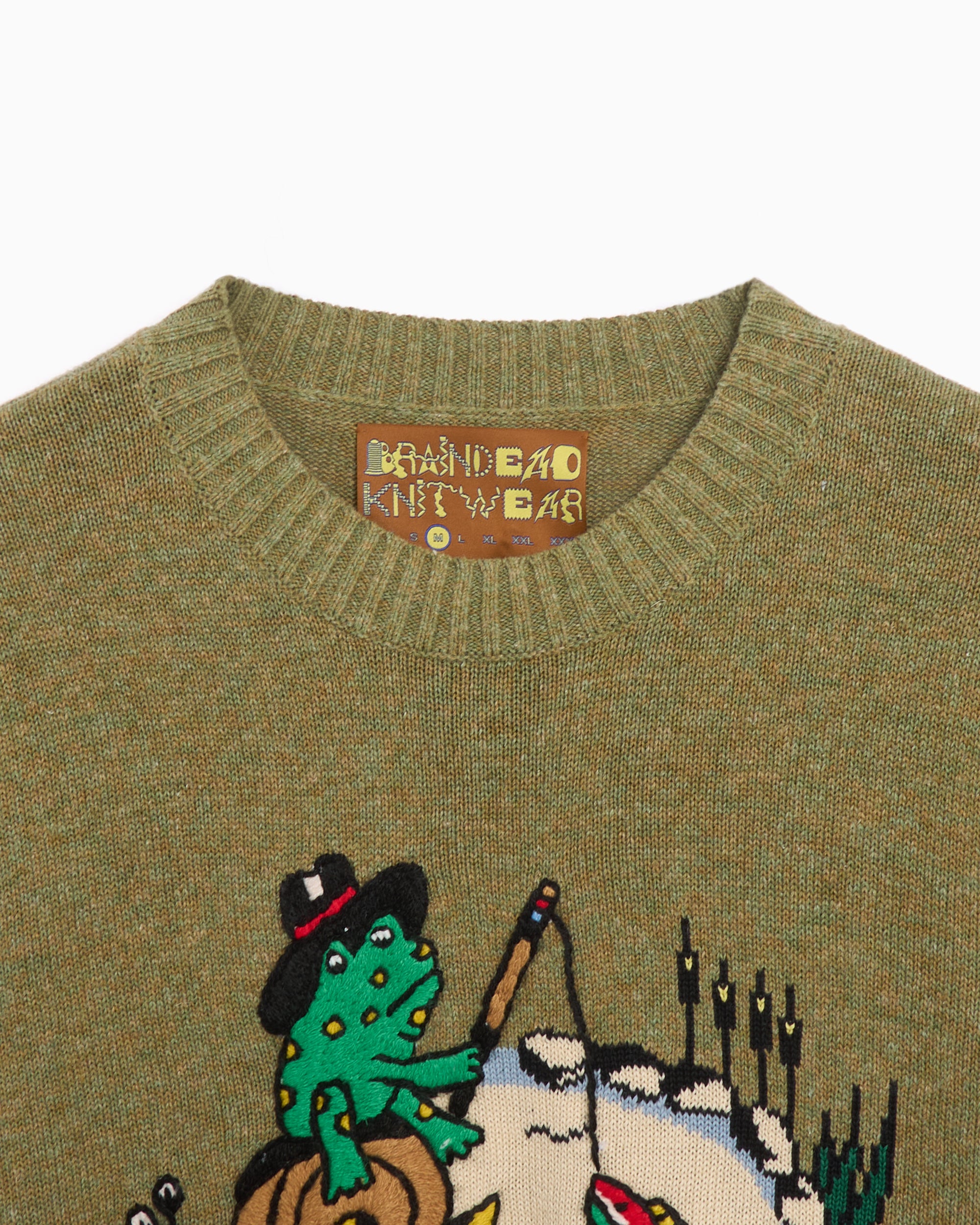 Sweaters Brain Dead x South2 West8 Men's Short Sleeve Sweater Men's Sweater - BDP24S190040-MOSS
