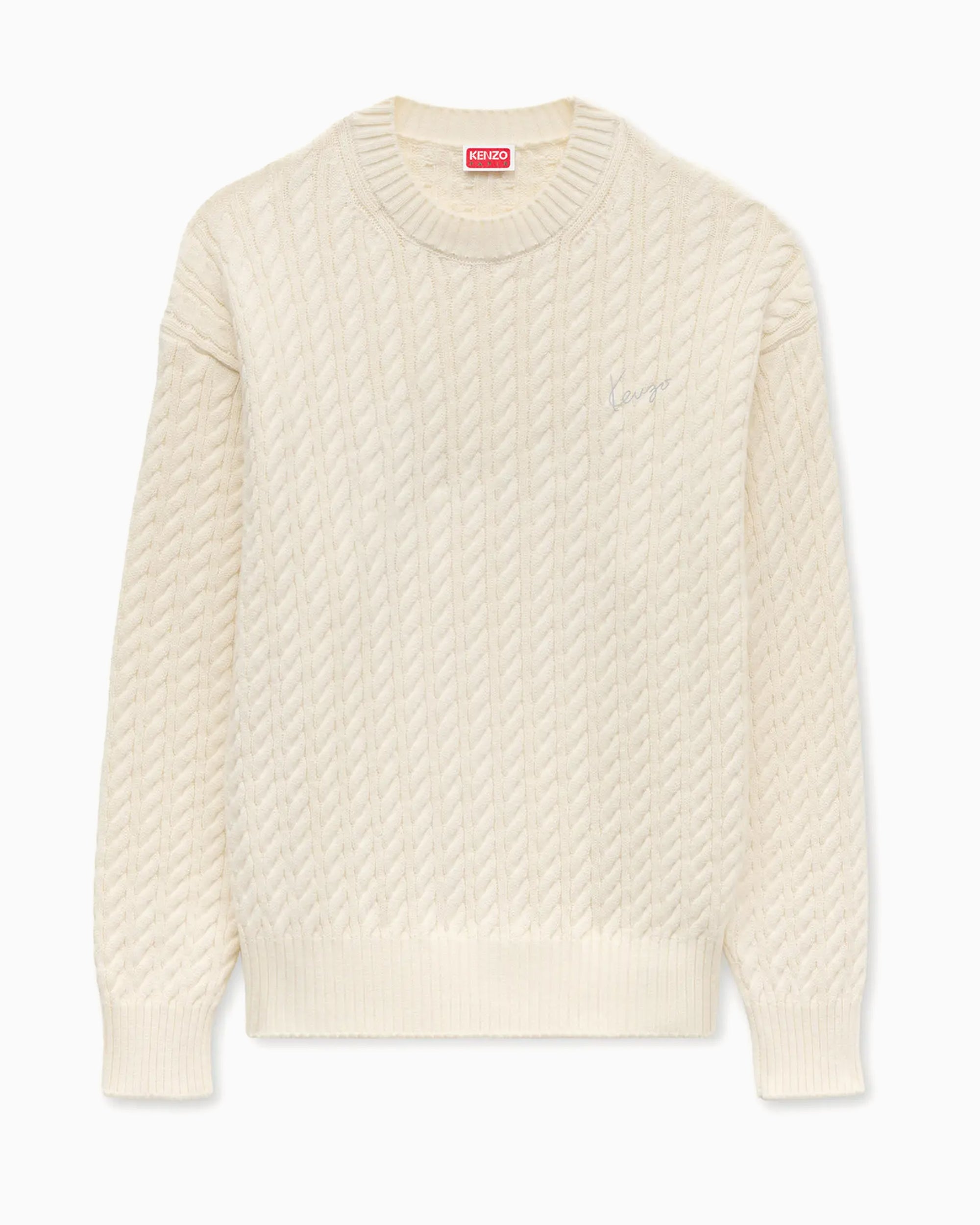 Sweaters Kenzo Signature Embroidered Men's Sweater - FG65PU8123LK-02