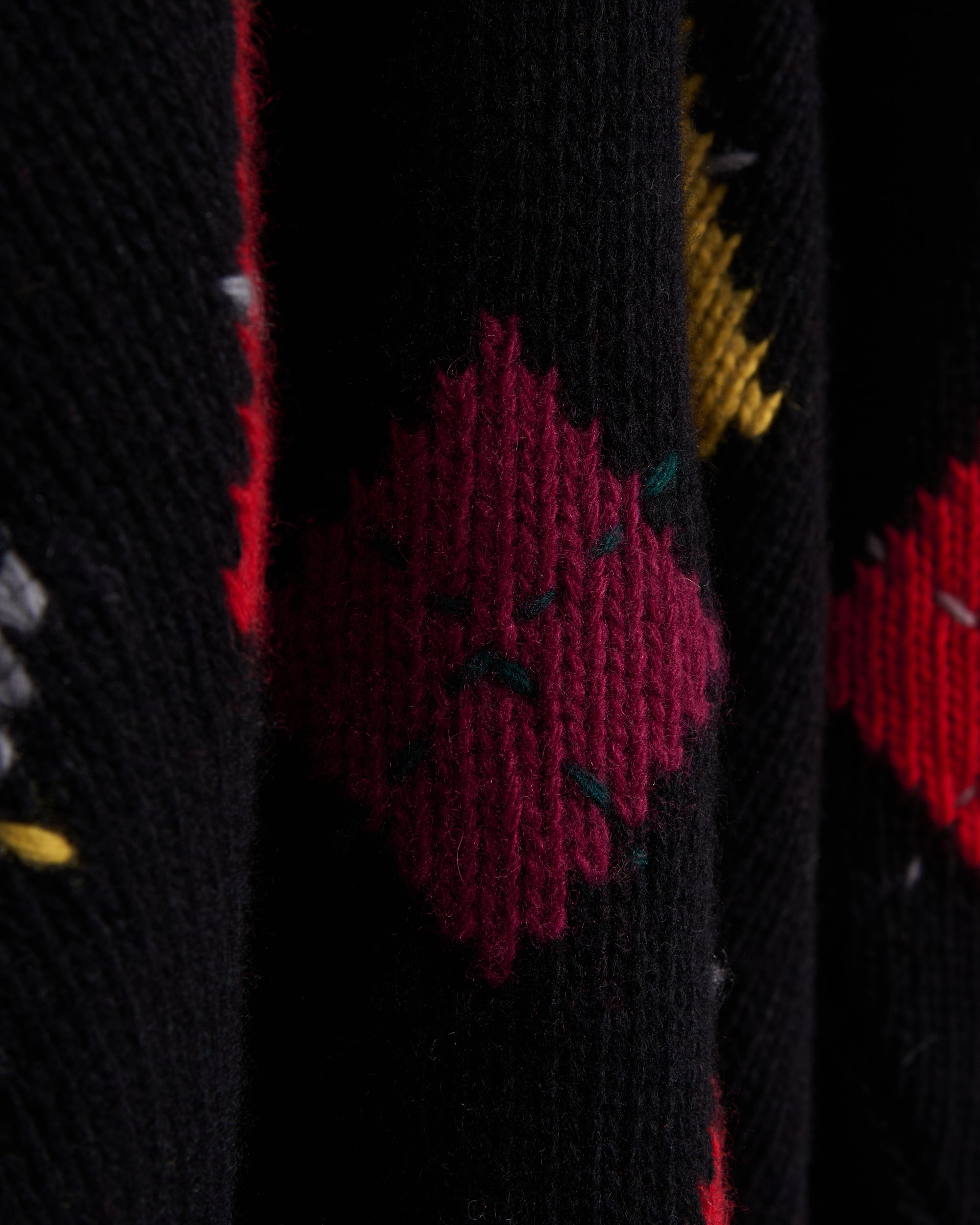 Sweaters YMC Flint Diamonds Relaxed Men's Sweater - P8ZAA-BLACK