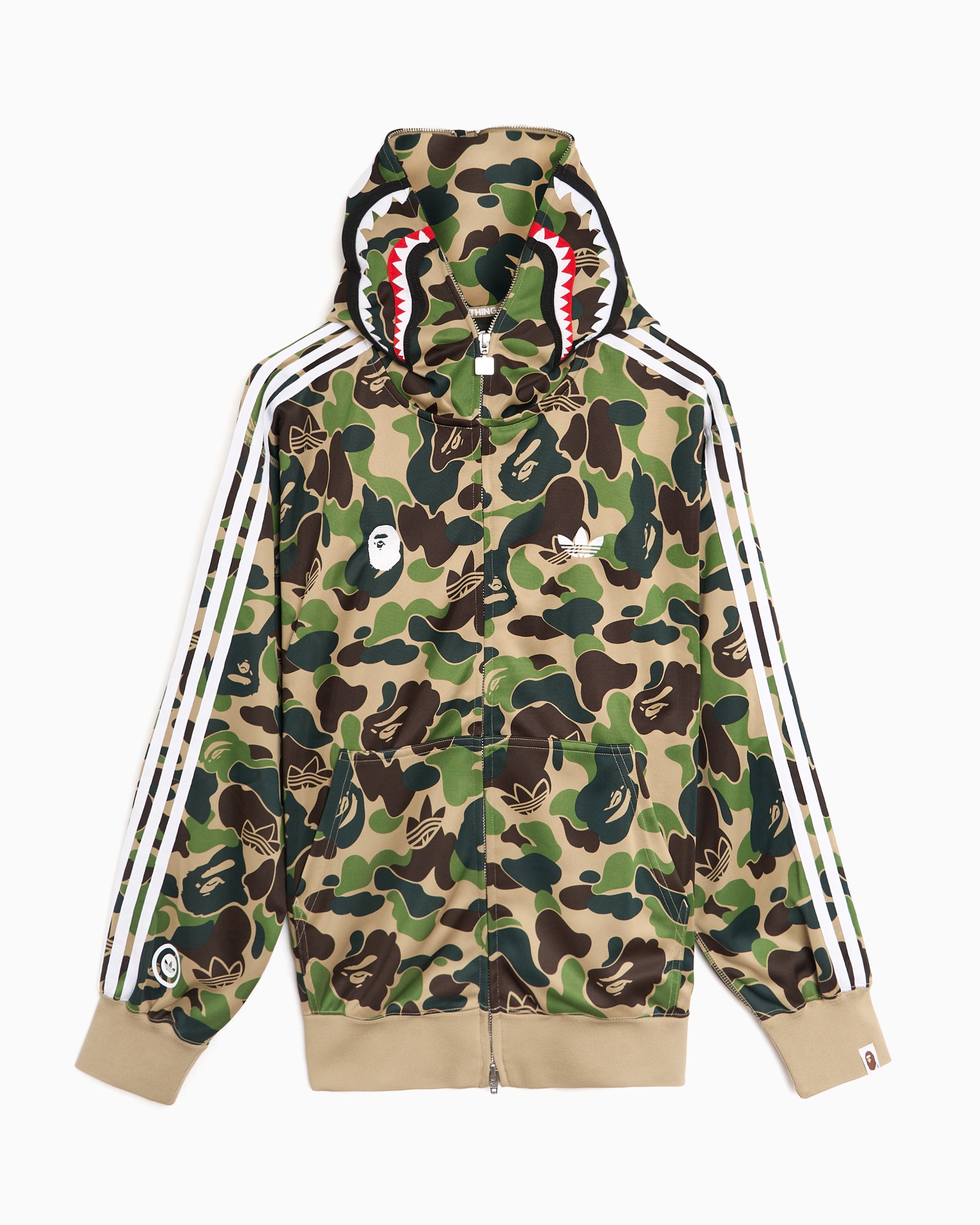Sweatshirts adidas Originals x BAPE Shark Graphic Relaxed Men's Zip-Up Sweatshirt - KF4916