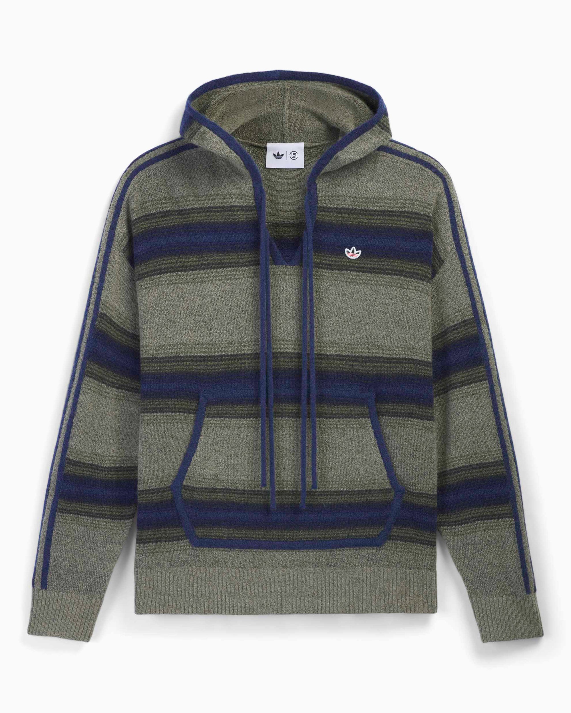 Sweatshirts adidas Originals x CLOT Baja Striped Unisex Hoodie - KE7064
