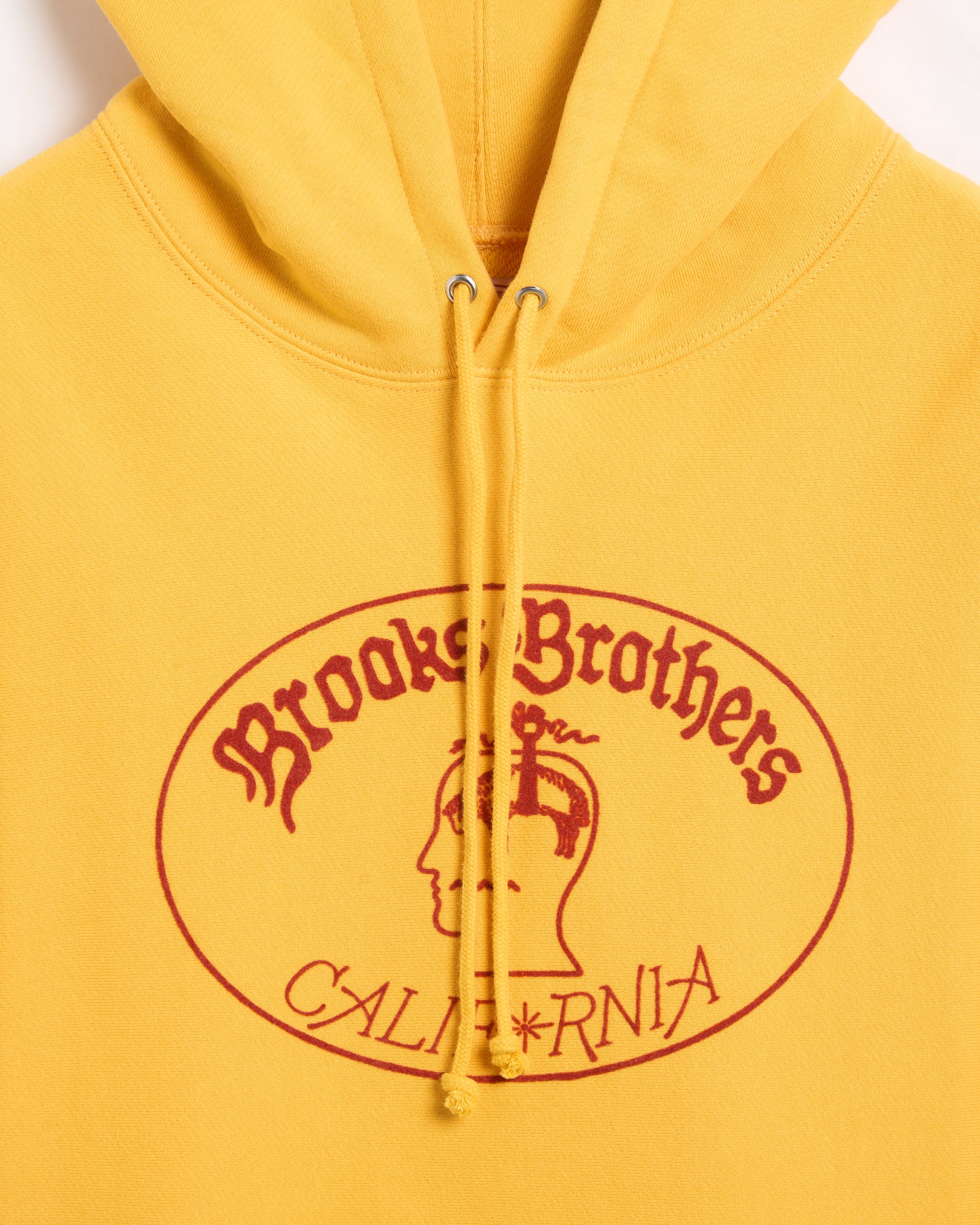 Sweatshirts Brain Dead x Brooks Brothers Logo Men's Hoodie - BDP25T090044-YLW