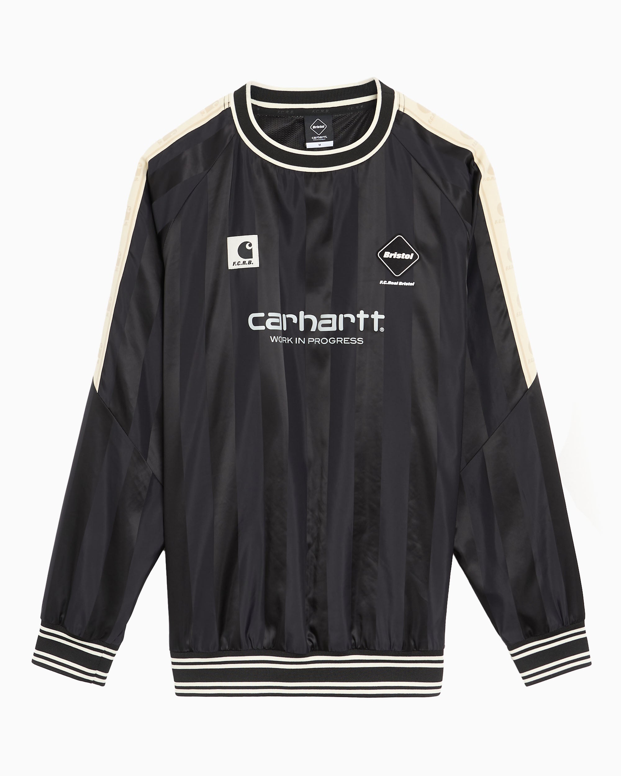 Sweatshirts Carhartt WIP x F.C. Real Bristol Warm Up Striped Unisex Sweatshirt - A261047-89XX