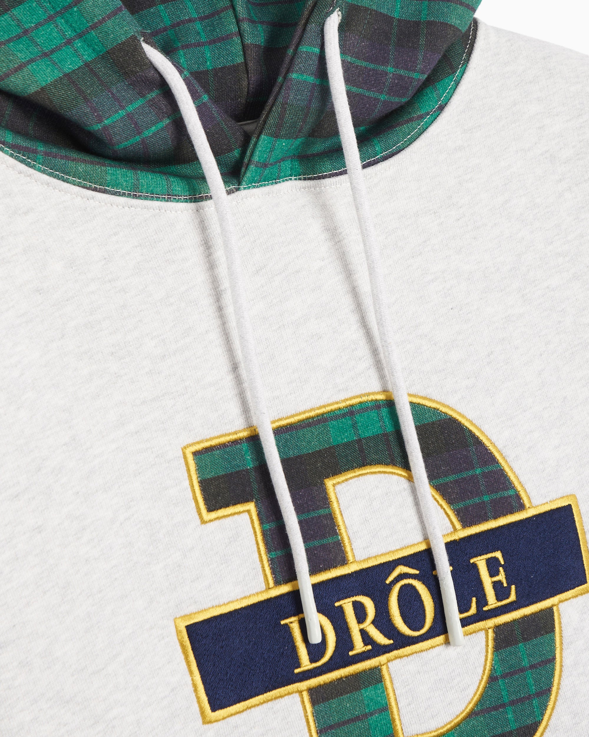 Sweatshirts Drôle de Monsieur Tartan Men's Hoodie Men's Hoodie - C-HO138-CO053-GY