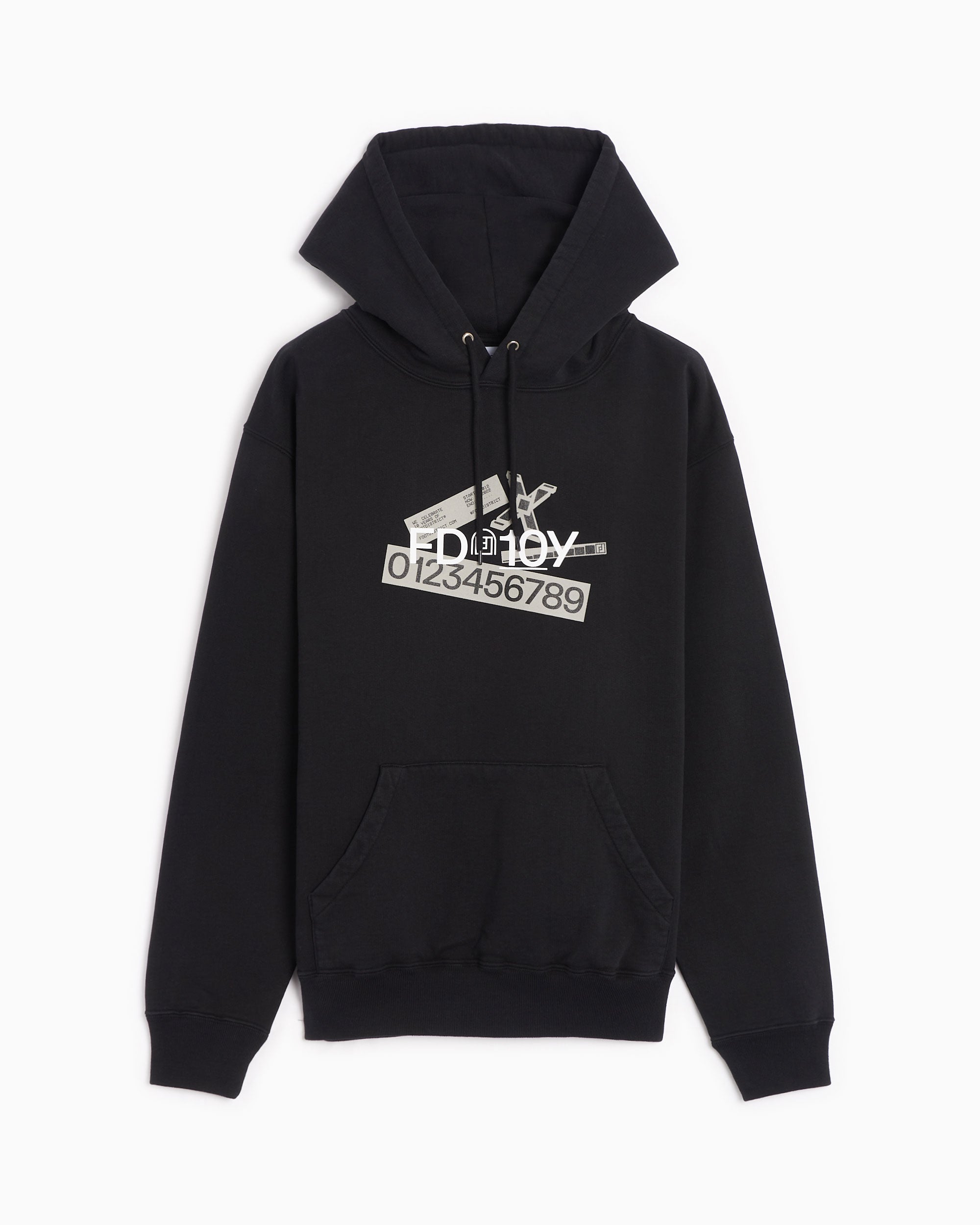 Sweatshirts FOOTDISTRICT 10th Anniversary FD10Y Unisex Hoodie Unisex Hoodie - FDFW23-HOOD1-BLACK