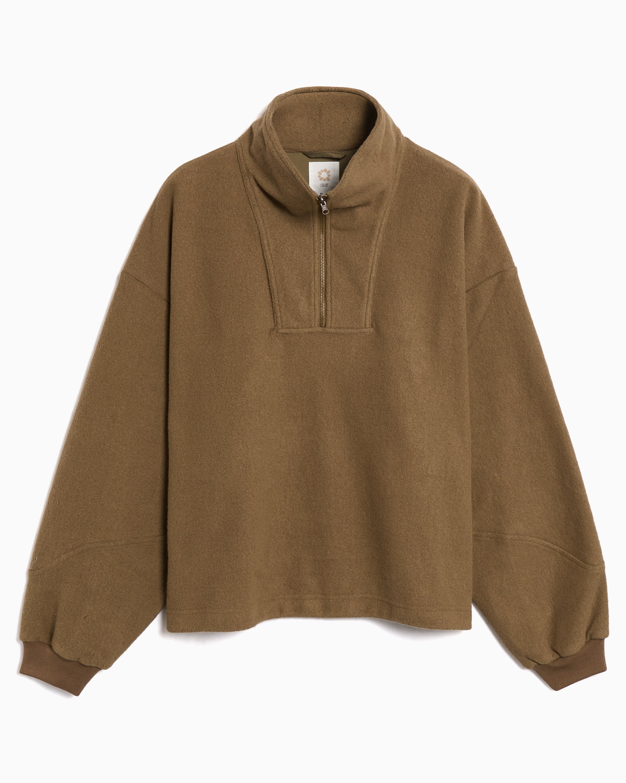 Sweatshirts gander Stevenson Smock Boxy Unisex Half Zip Sweatshirt - AW25015