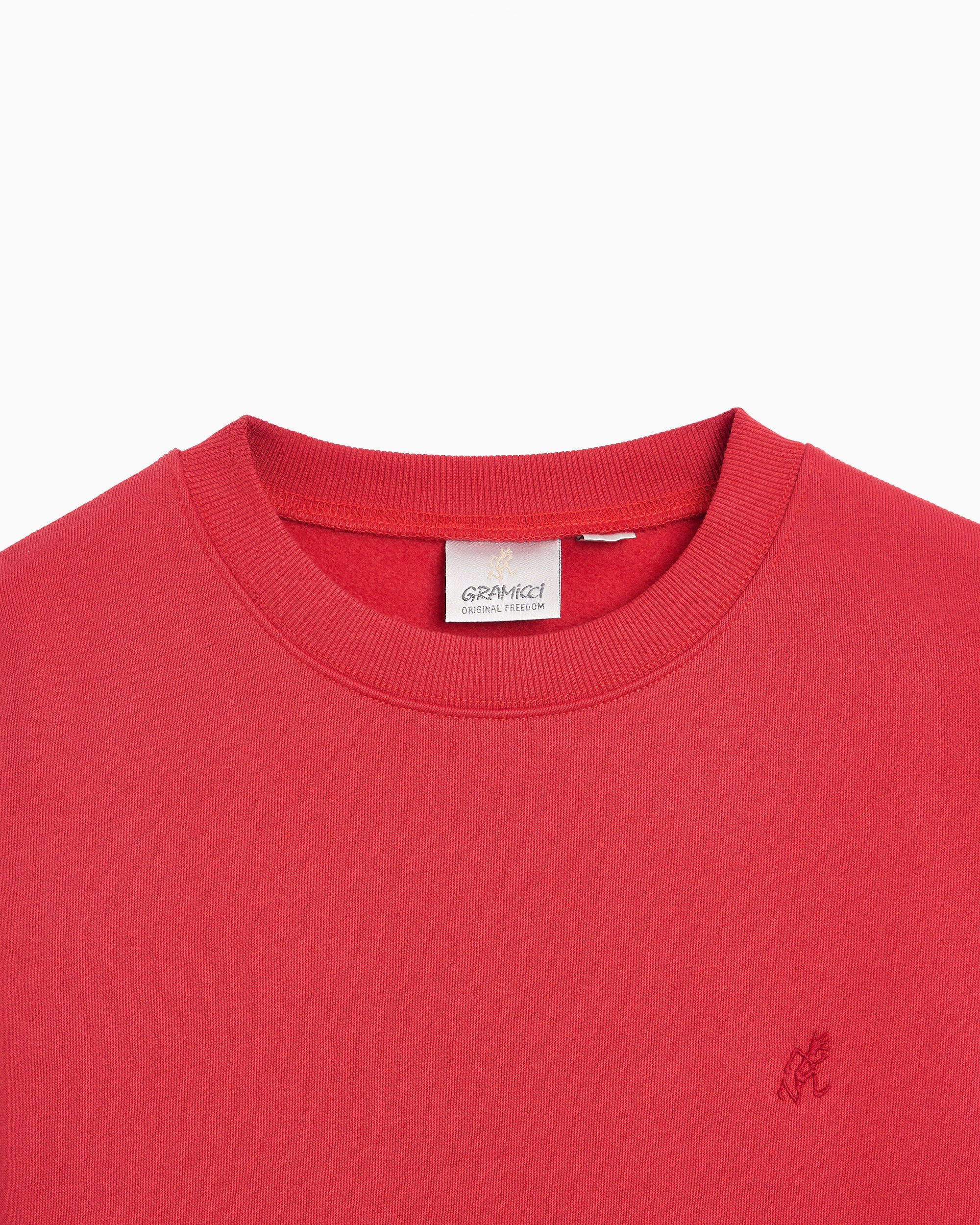 Sweatshirts Gramicci One Point Logo Relaxed Men's Sweatshirt - G308-FT-CRIMSONRED