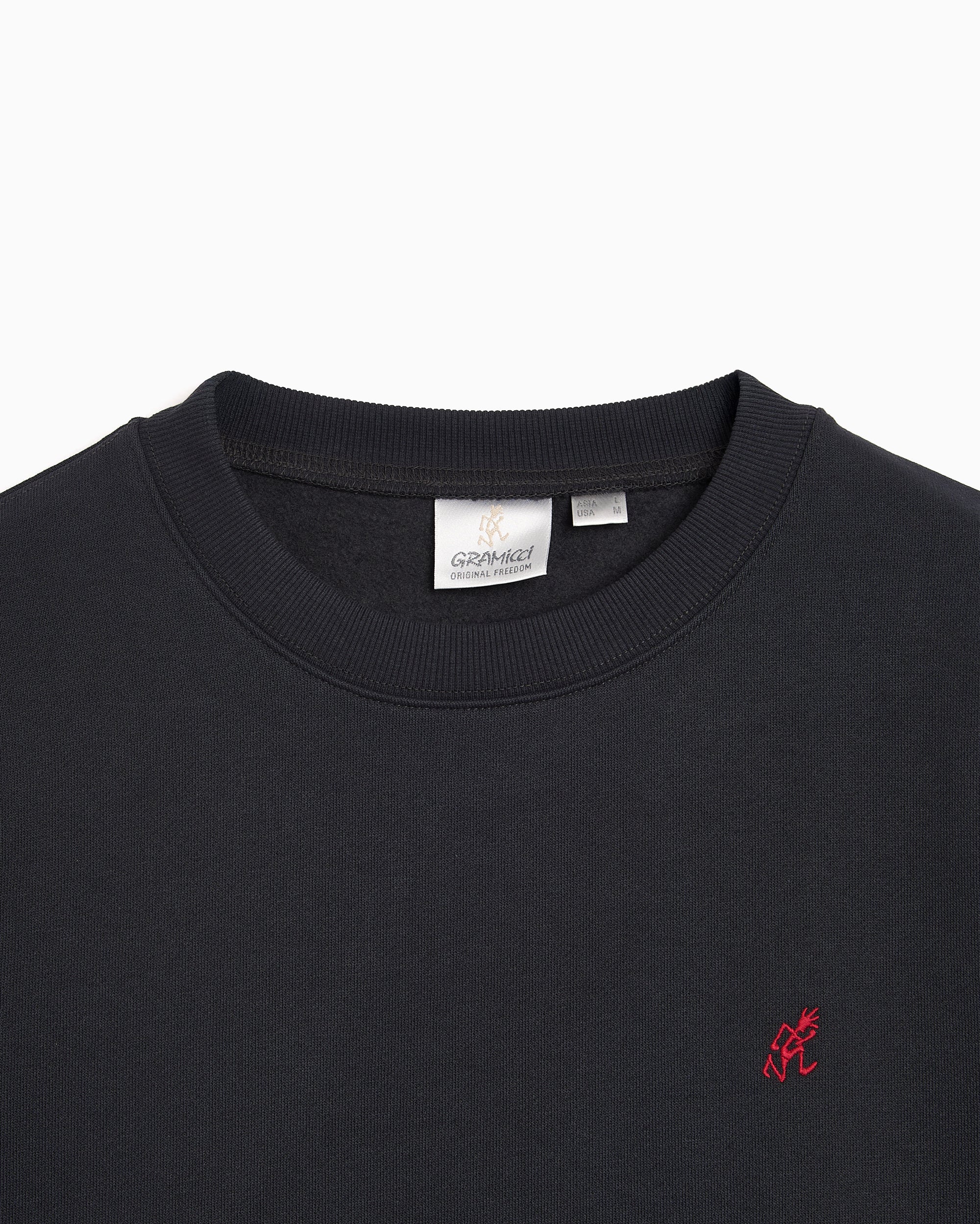 Sweatshirts Gramicci One Point Logo Relaxed Men's Sweatshirt - G308-FT-VINTAGEBLACK