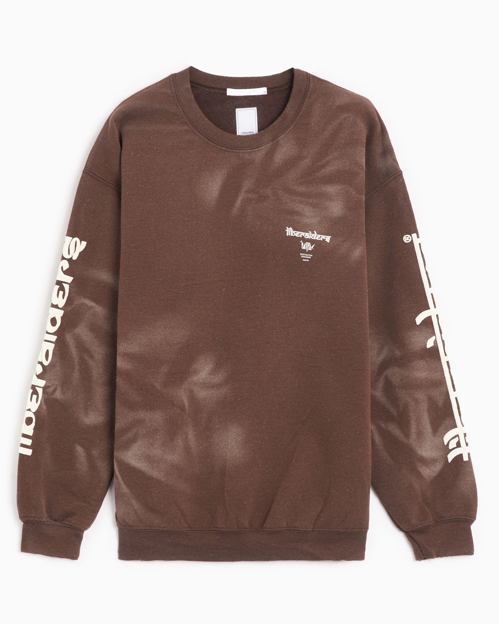 Sweatshirts Liberaiders® Liberaiders® Logo Vintage Men's Sweatshirt Men's Sweatshirt - 753192303-BROWN