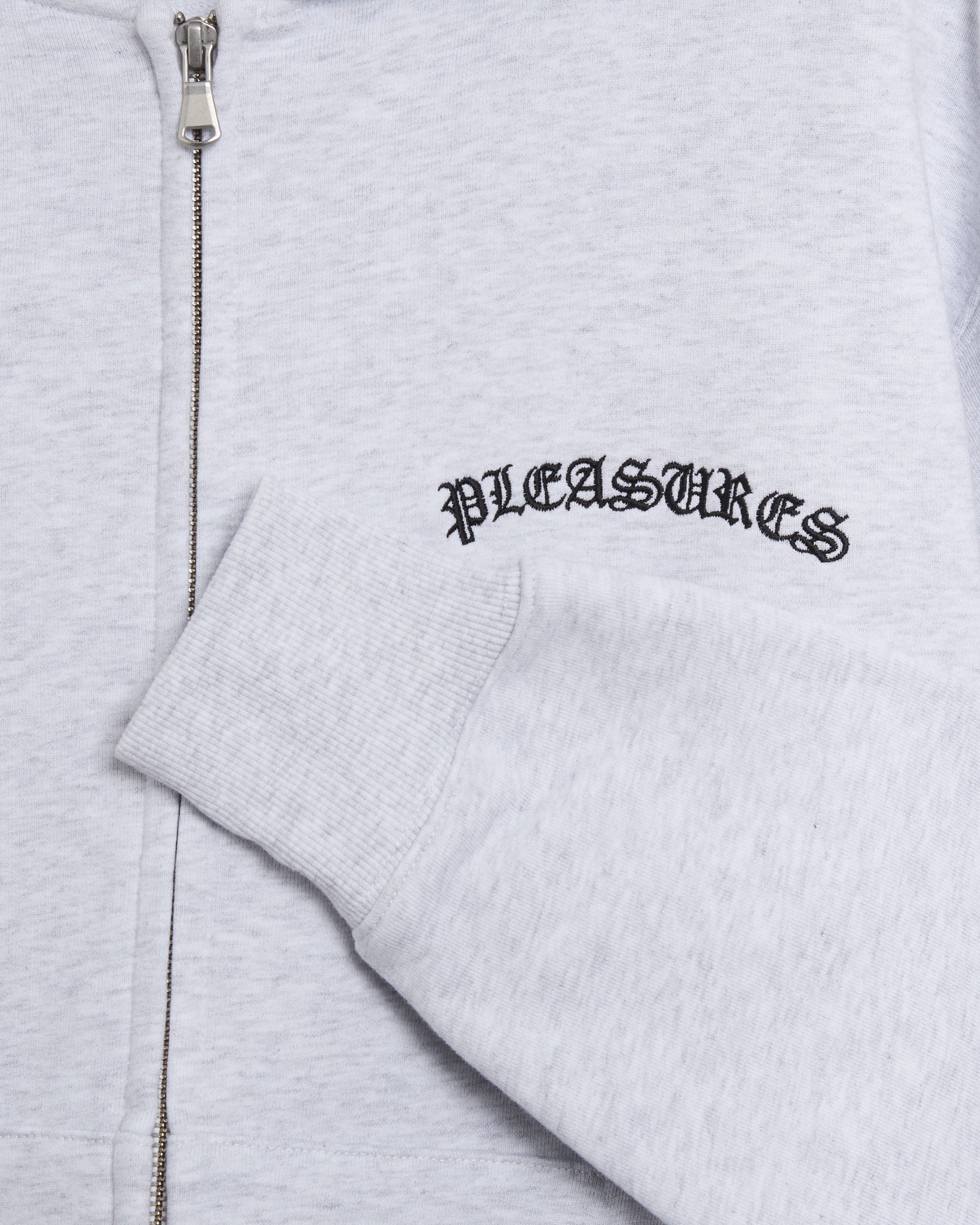 Sweatshirts Pleasures Neural Logo Relaxed Men's Zip-Up Sweatshirt - P26SP010-HEATHER