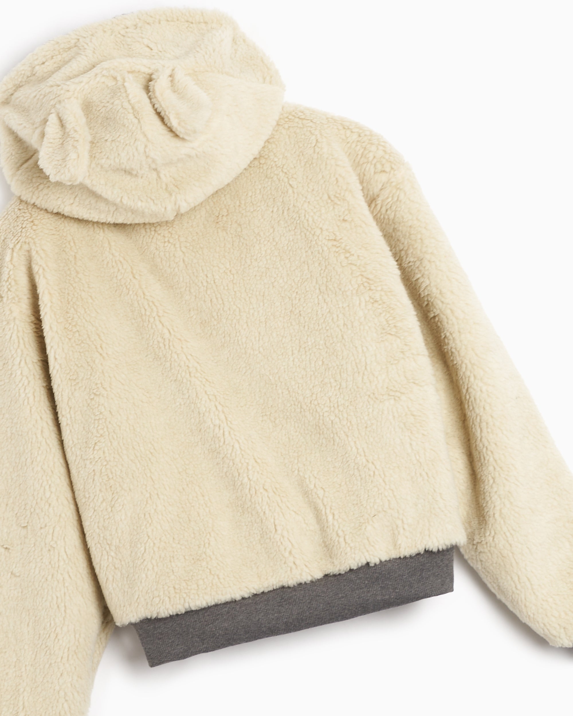 Sweatshirts Sky High Farm Workwear Wolf And Sheep Unisex Reversible Knit Hoodie Unisex Hoodie - SHF04T026-1