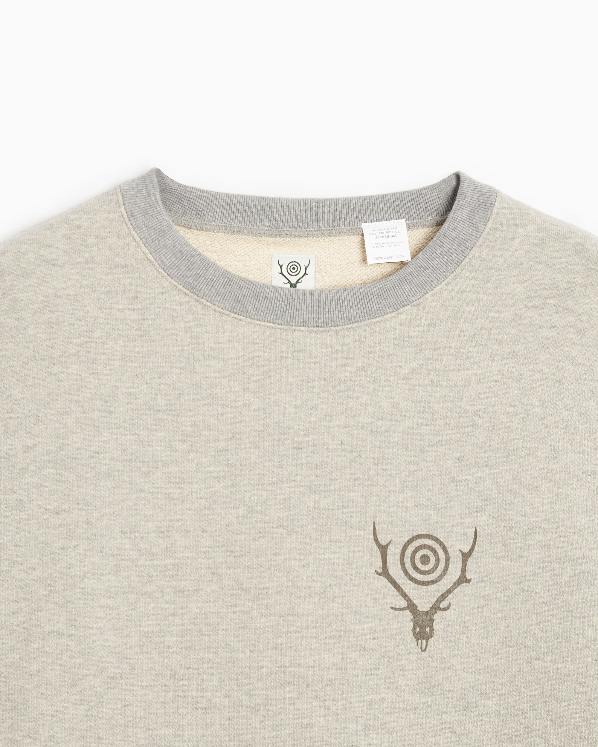 Sweatshirts South2 West8 Men's Sweatshirt Men's Sweatshirt - NS839-A-Grey