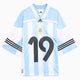 adidas Originals Bringback Remixed "Argentina" Relaxed Herren-Jersey T-Shirt mit Logo und mit halblangen Ärmeln