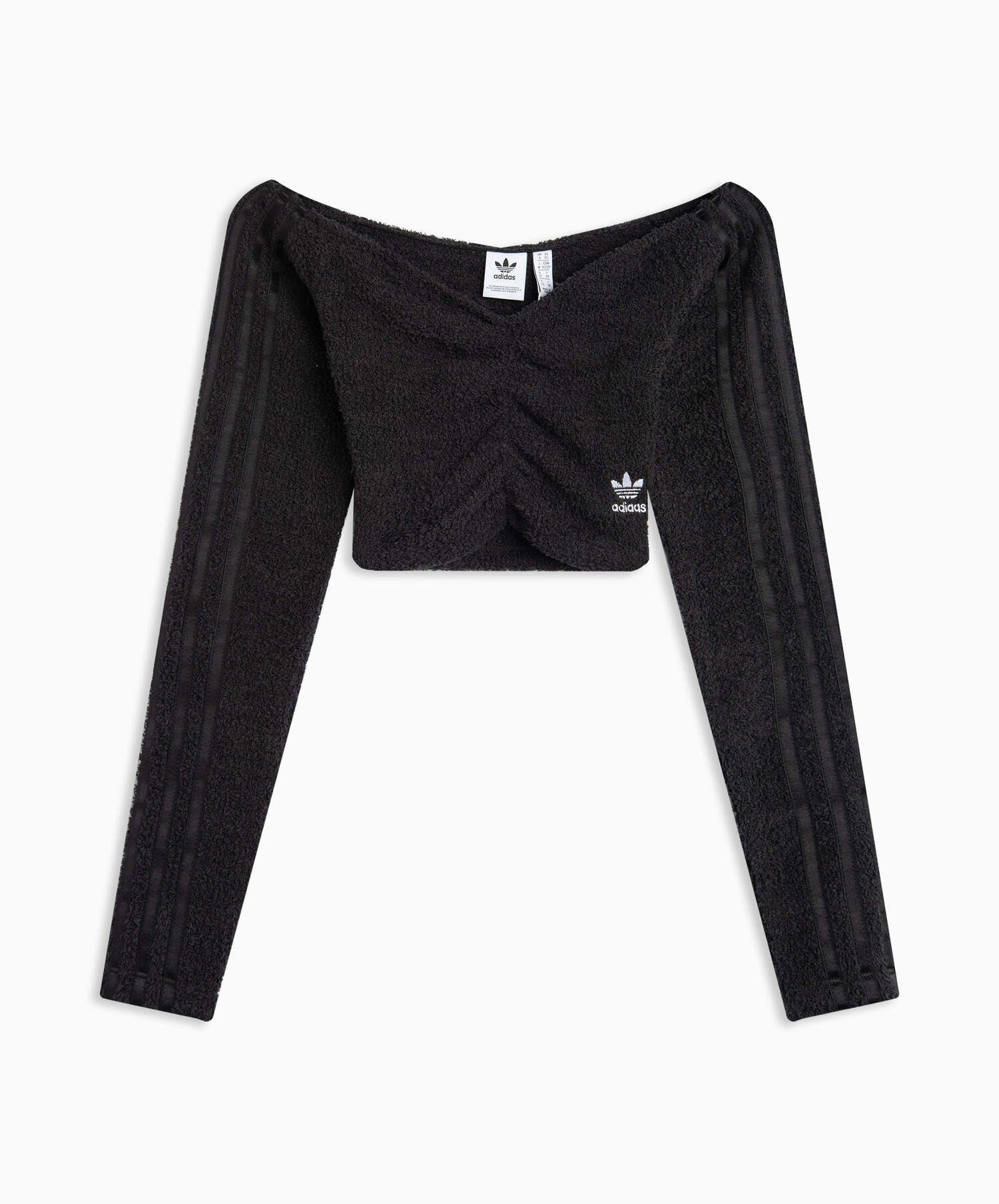 T-Shirts adidas Originals Off Shoulder Long-Sleeved Crop Women's T-Shirt - H18834