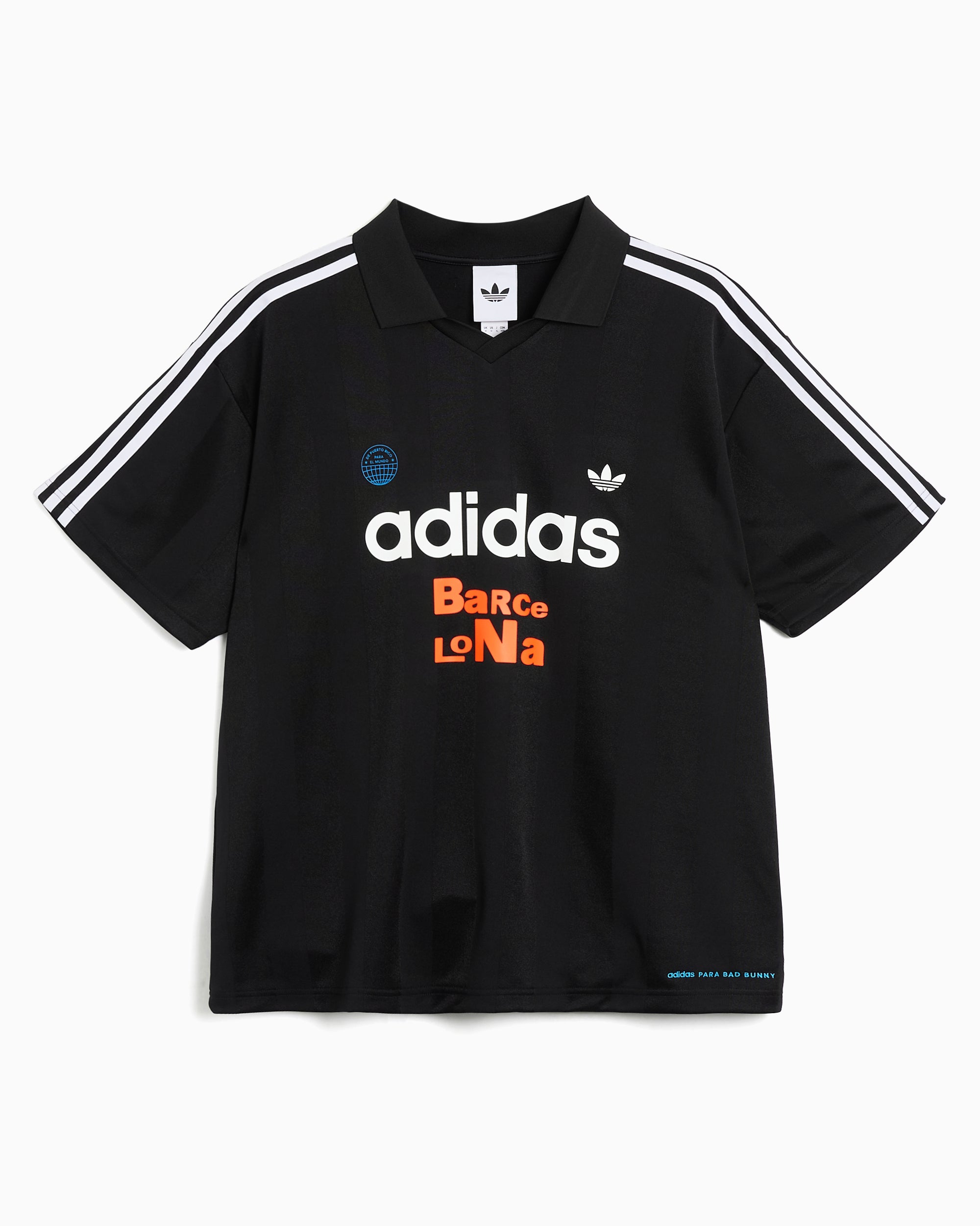 T-Shirts adidas Originals x Bad Bunny DtMF Tour Merch "Barcelona" Graphic Relaxed Men's Jersey T-Shirt - LH0434