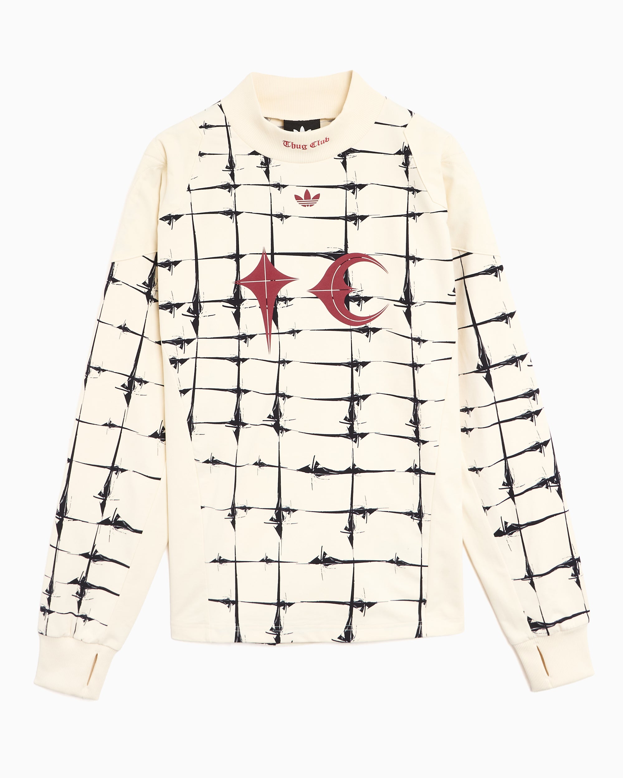 T-Shirts adidas Originals x Thug Club Goalie Graphic Long-Sleeved Relaxed Men's Jersey T-Shirt - KF6914