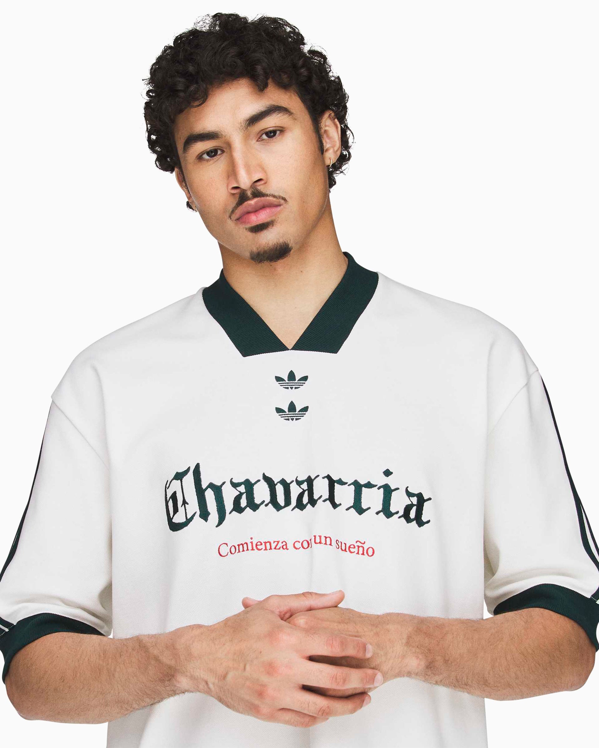 T-Shirts adidas Originals x Willy Chavarria Football Logo Relaxed Men's Jersey T-Shirt - KY7708