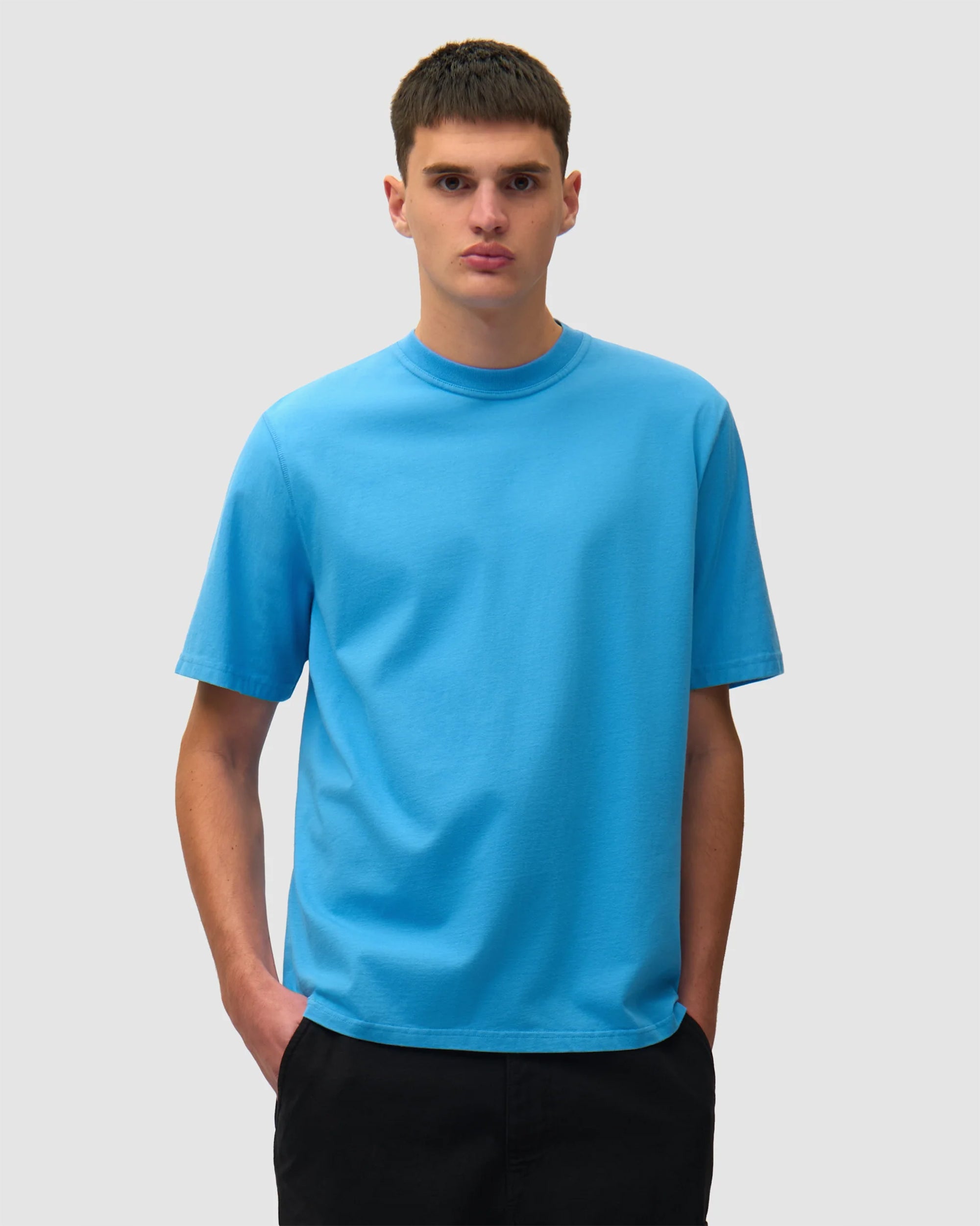 T-Shirts Arte Antwerp Blurry Back Graphic Relaxed Men's T-Shirt - SS26-101T-Blue