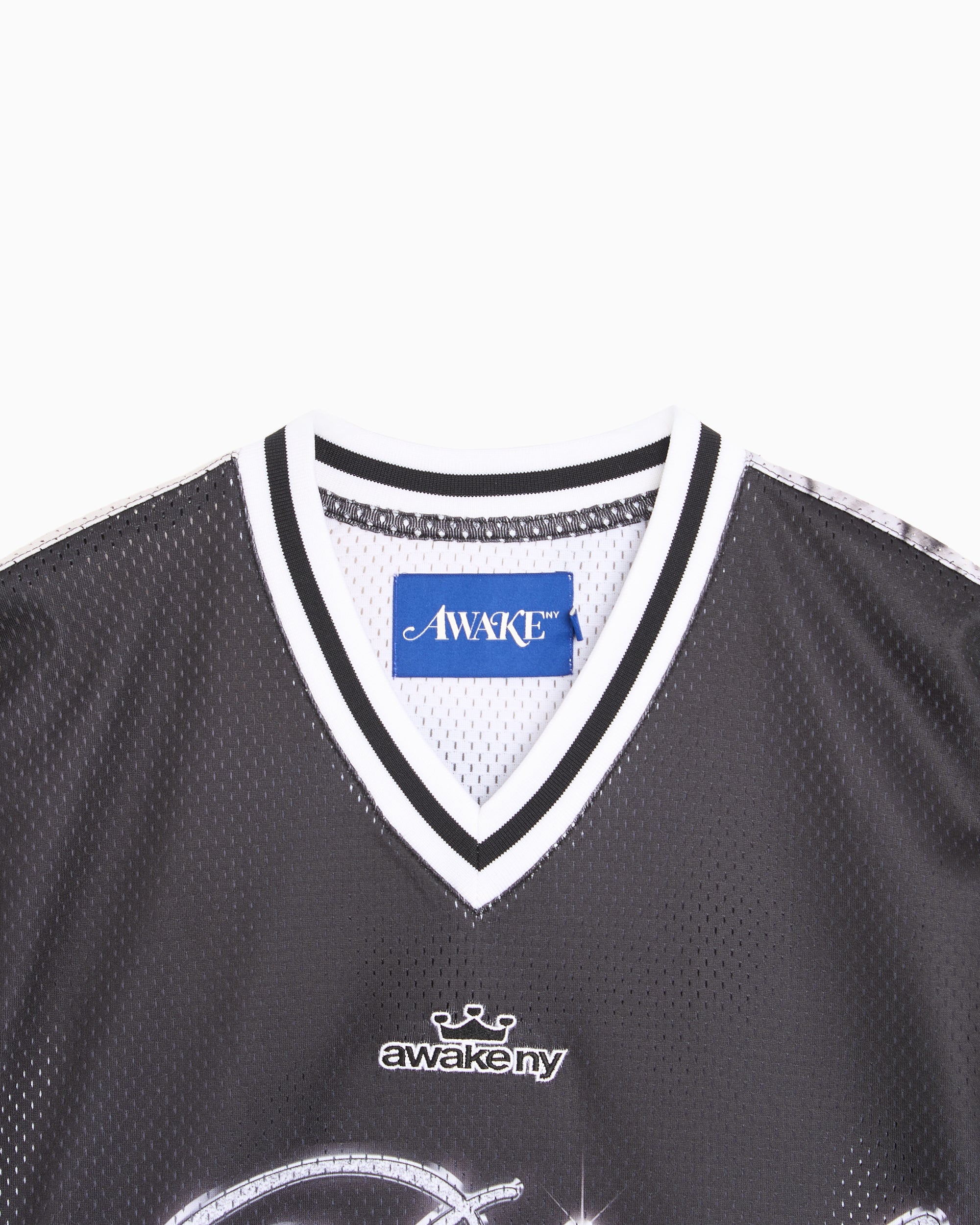 T-Shirts Awake NY x Big L "The Big Picture" Graphic Long-Sleeved Relaxed Men's Jersey T-Shirt - AWK-SP26-TP008-BLK