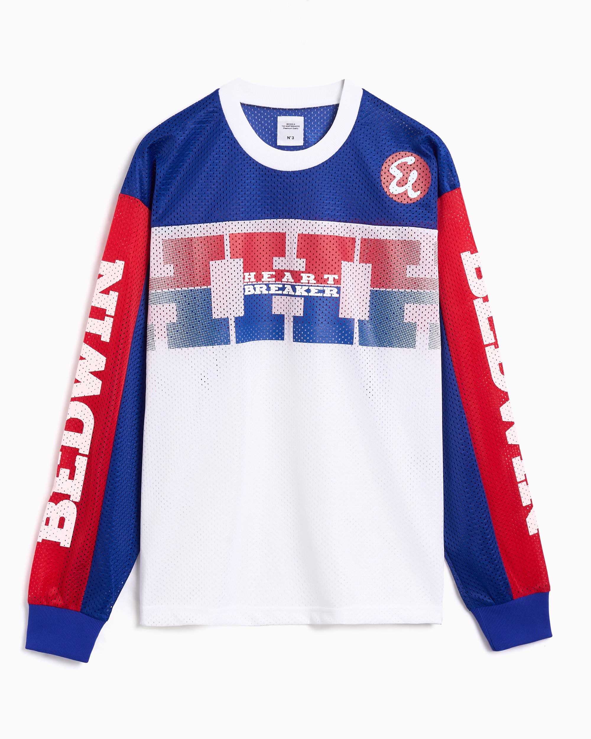 T-Shirts BEDWIN Jeremy Graphic Long-Sleeved Relaxed Men's T-Shirt - 25SB2200-WHITE