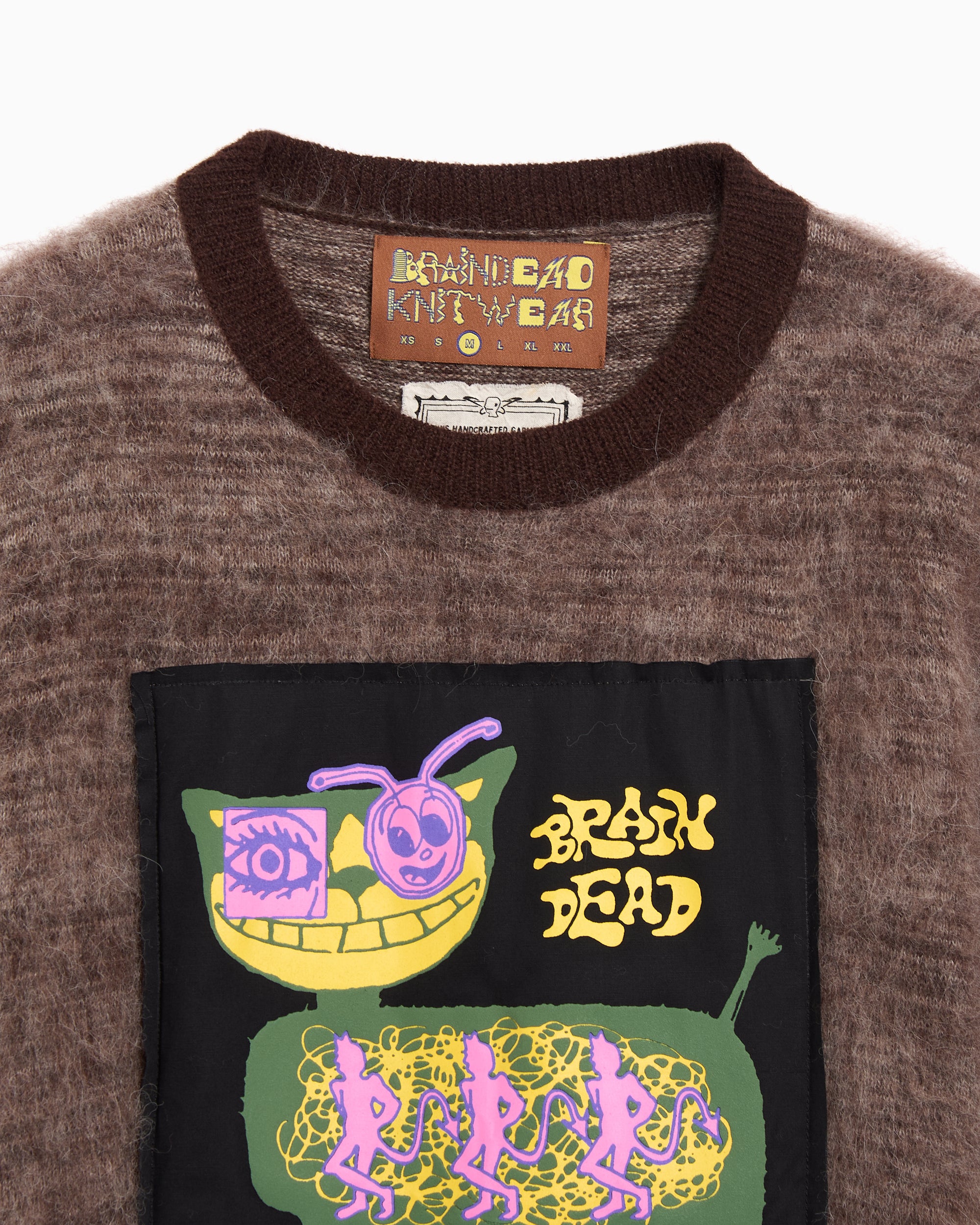 T-Shirts Brain Dead Minzie Graphic Men's T-Shirt - BDF25T190046-OLIVE