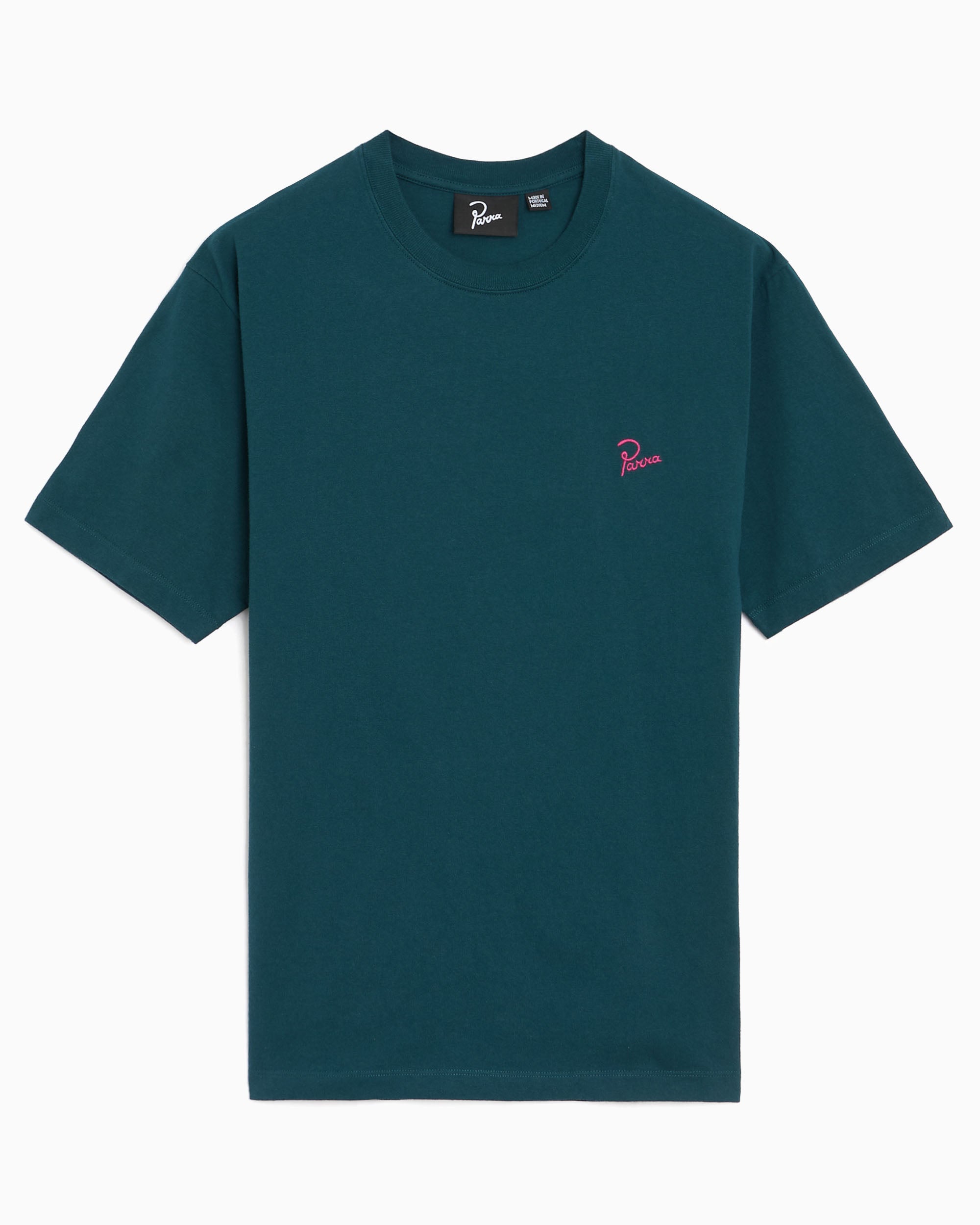 T-Shirts by Parra Signature Logo Boxy Men's T-Shirt - 55145-DARKGREEN