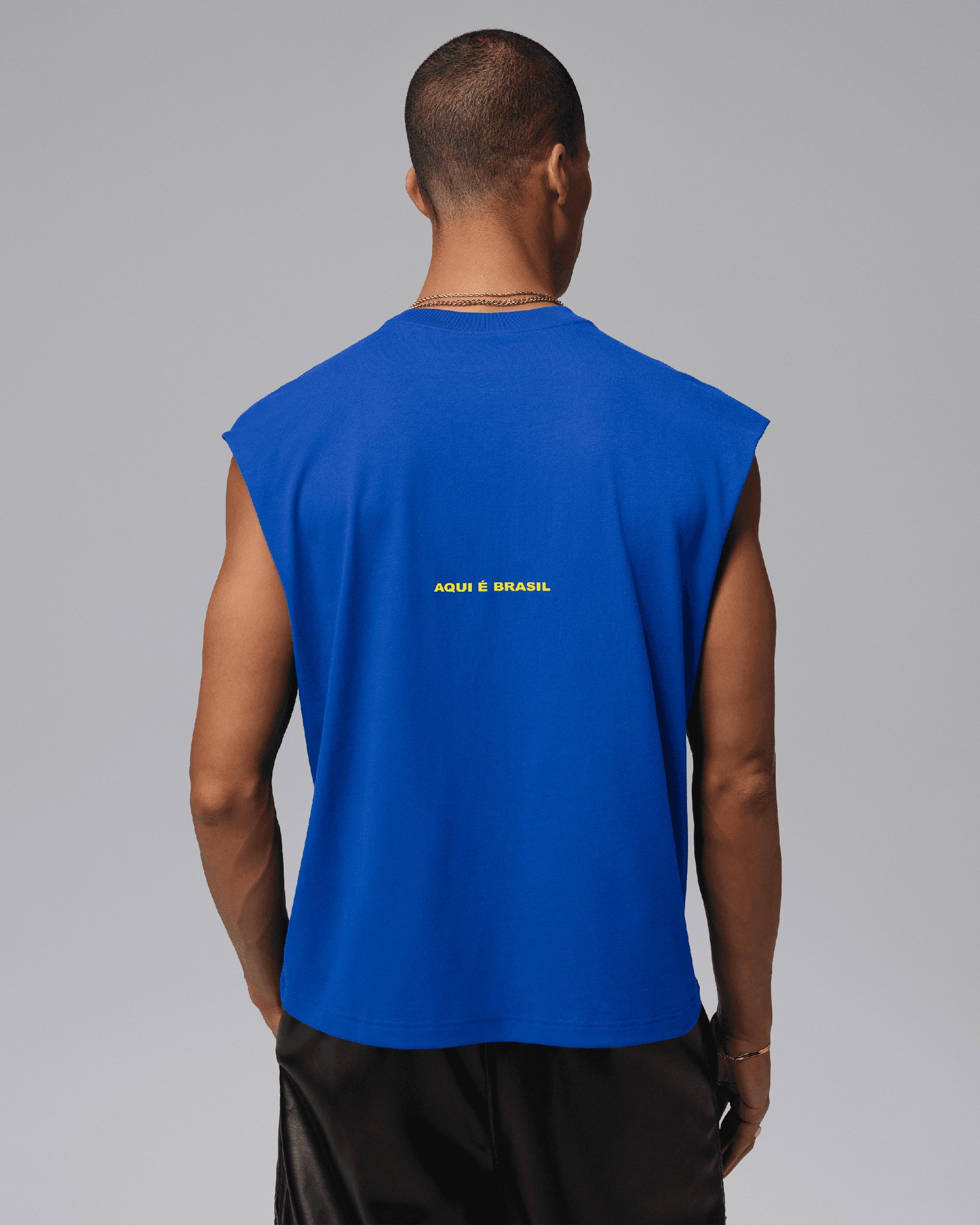 T-Shirts Jordan Brasil Logo Sleeveless Relaxed Men's T-Shirt - IF3906-417