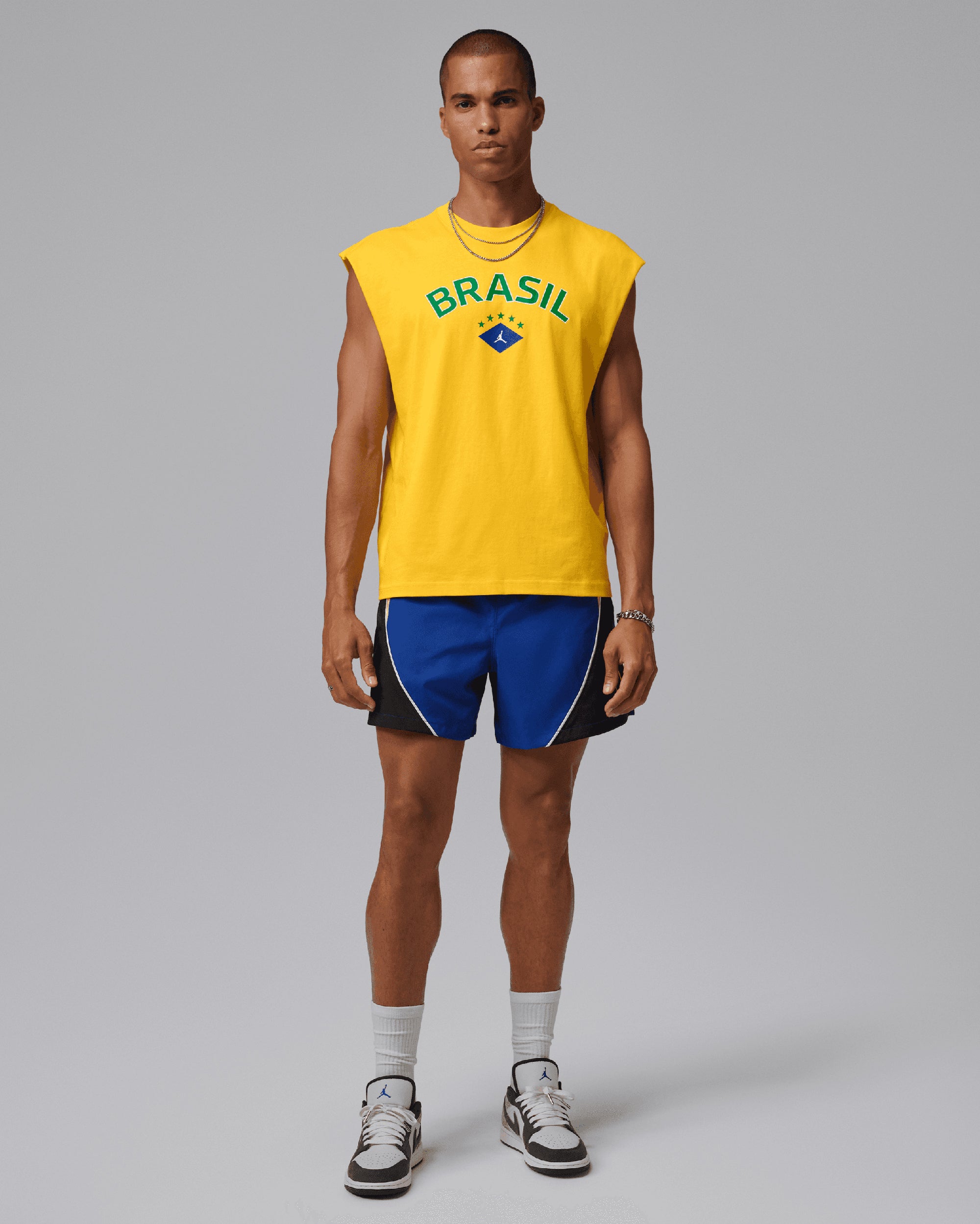 T-Shirts Jordan Brasil Logo Sleeveless Relaxed Men's T-Shirt - IF3906-741