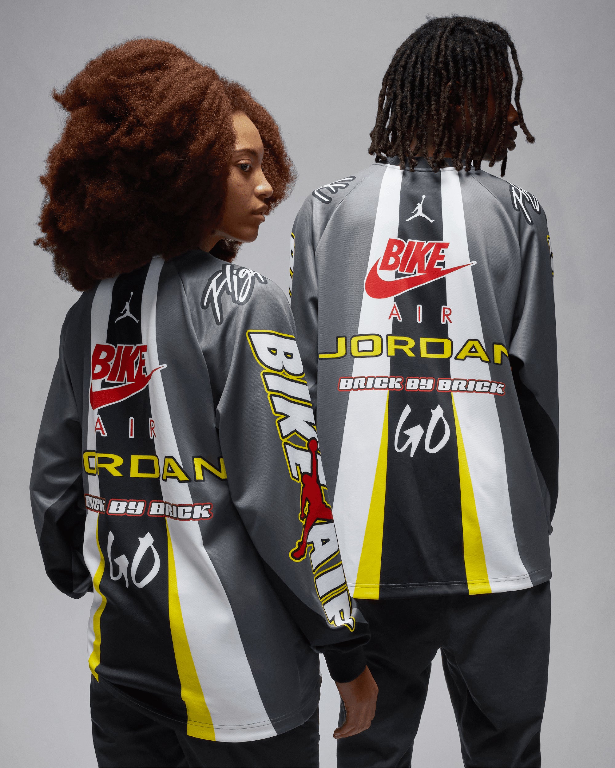 Jordan x Nigel Sylvester Bike Men's Long Sleeve T-Shirt Oversize Herre