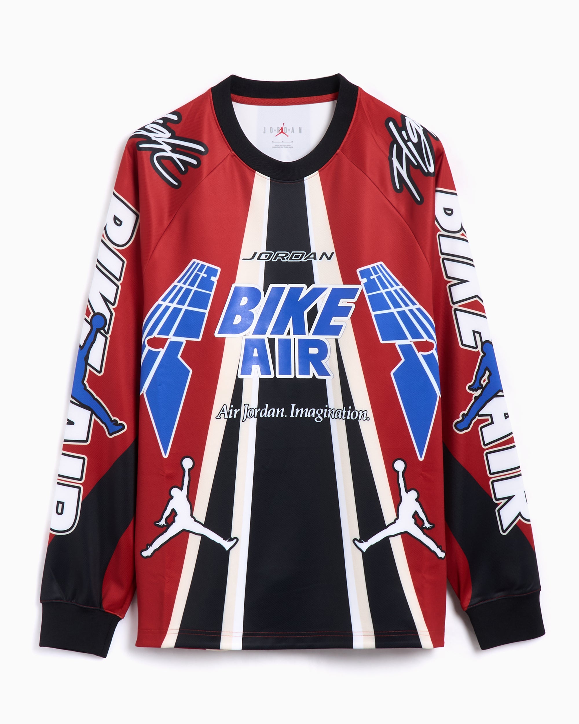 T-Shirts Jordan x Nigel Sylvester Bike Men's Long Sleeve T-Shirt Oversize Men's T-Shirt - HQ1729-623