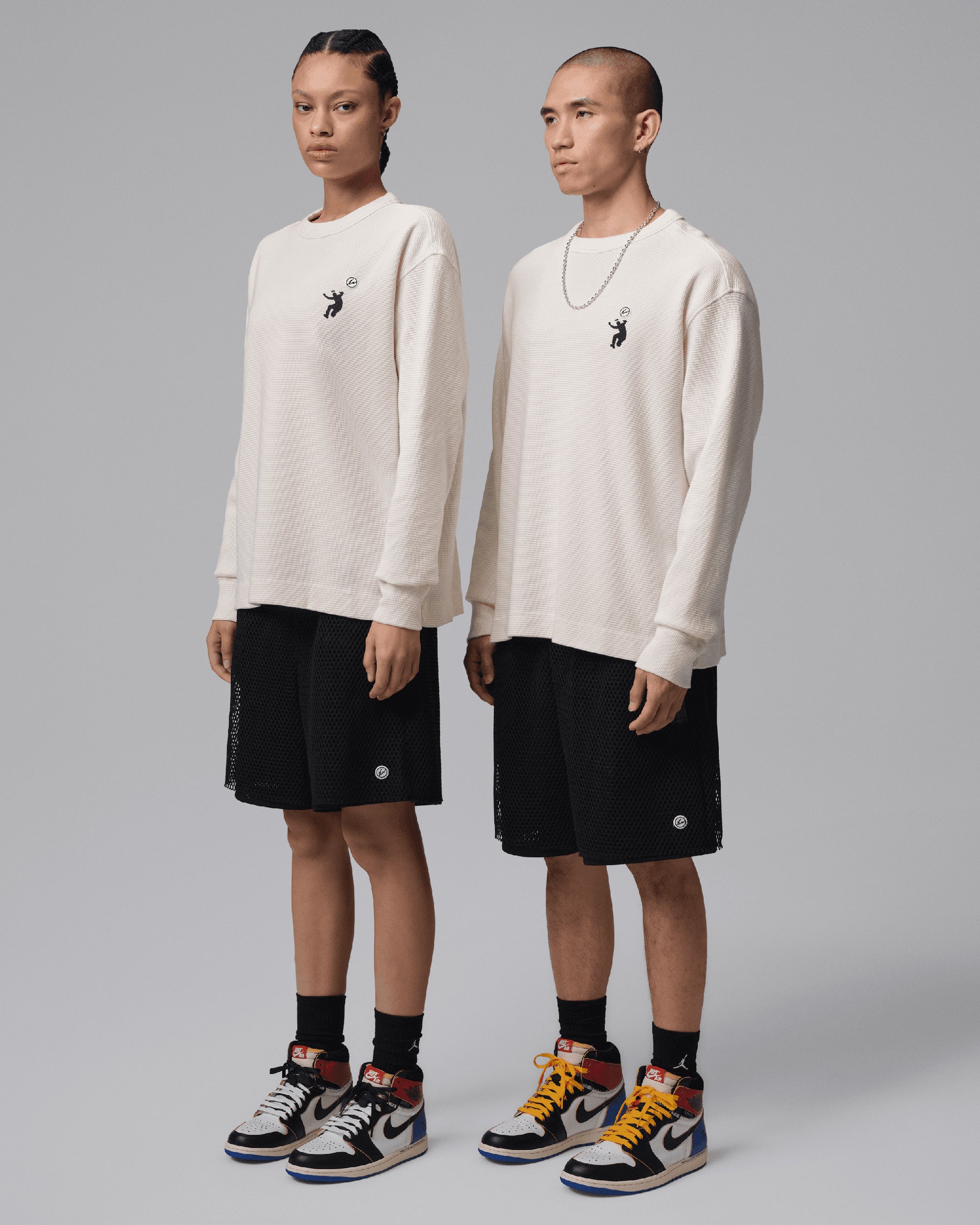 T-Shirts Jordan x UNION LA x Fragment Thermal Logo Long-Sleeved Relaxed Men's T-Shirt - IM6558-110