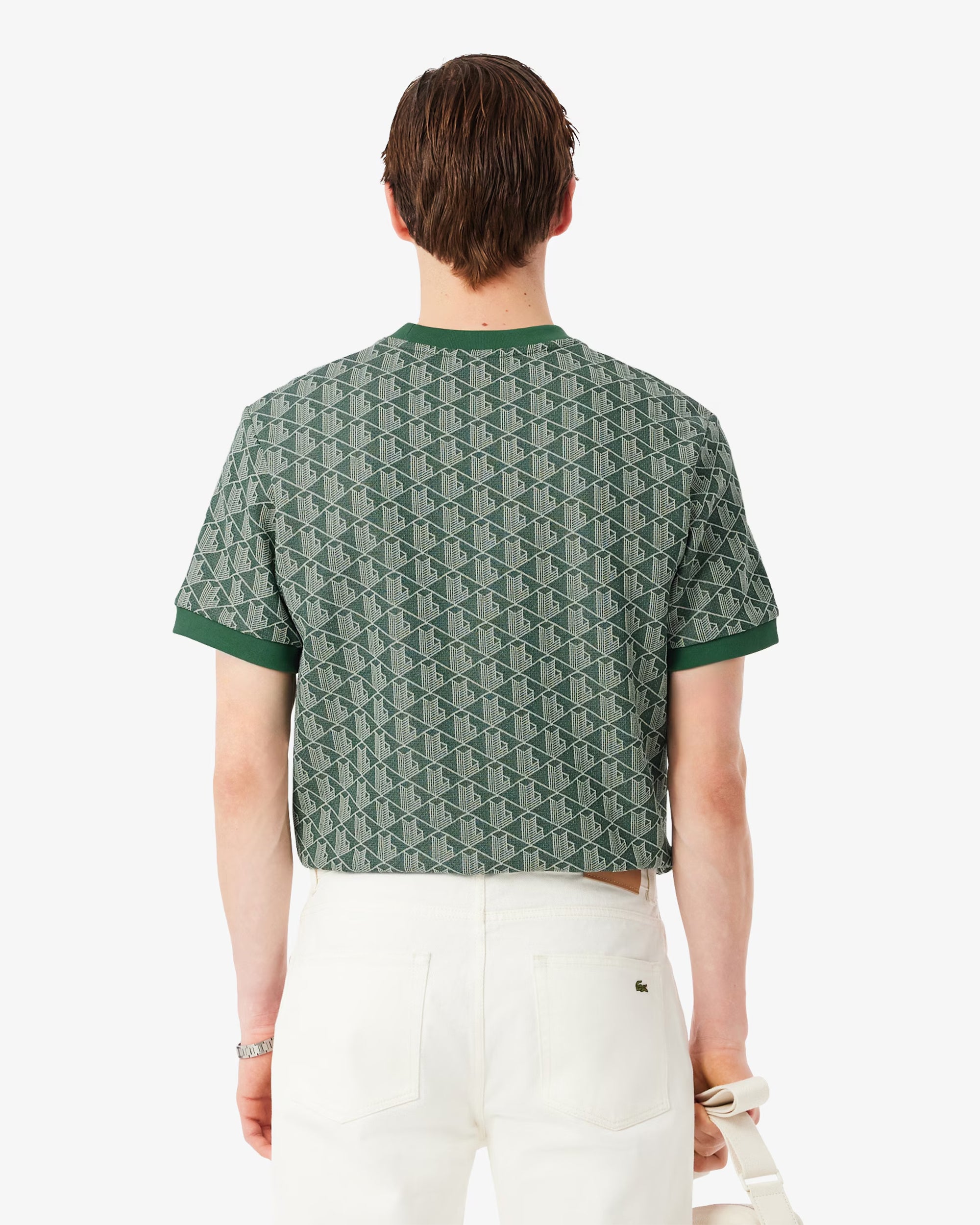 T-Shirts Lacoste Jacquard Graphic Men's T-Shirt - TH1197-00-D1R