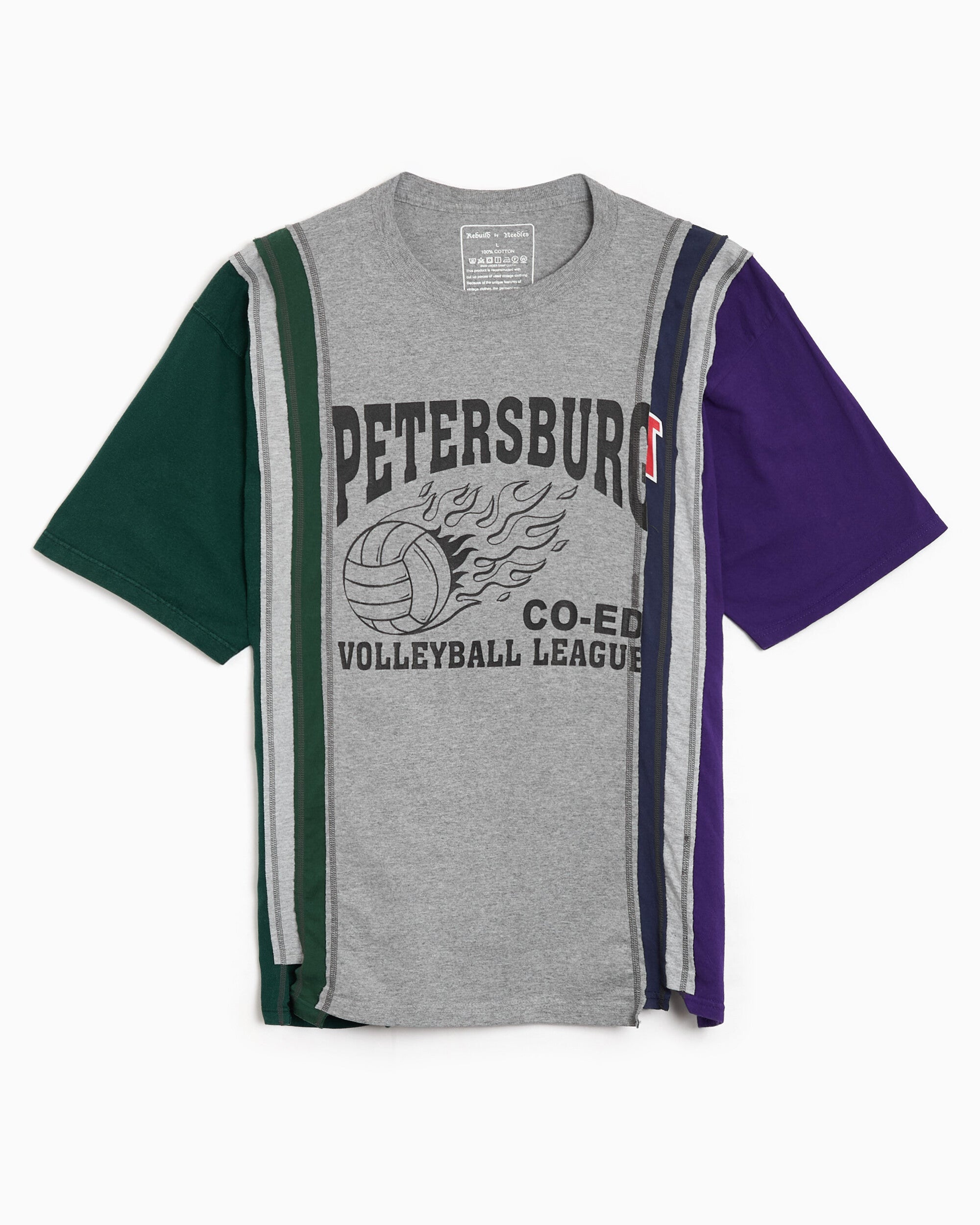T-Shirts Needles 7 Cut College Graphic Relaxed Unisex T-Shirt - SX500-Assorted-L
