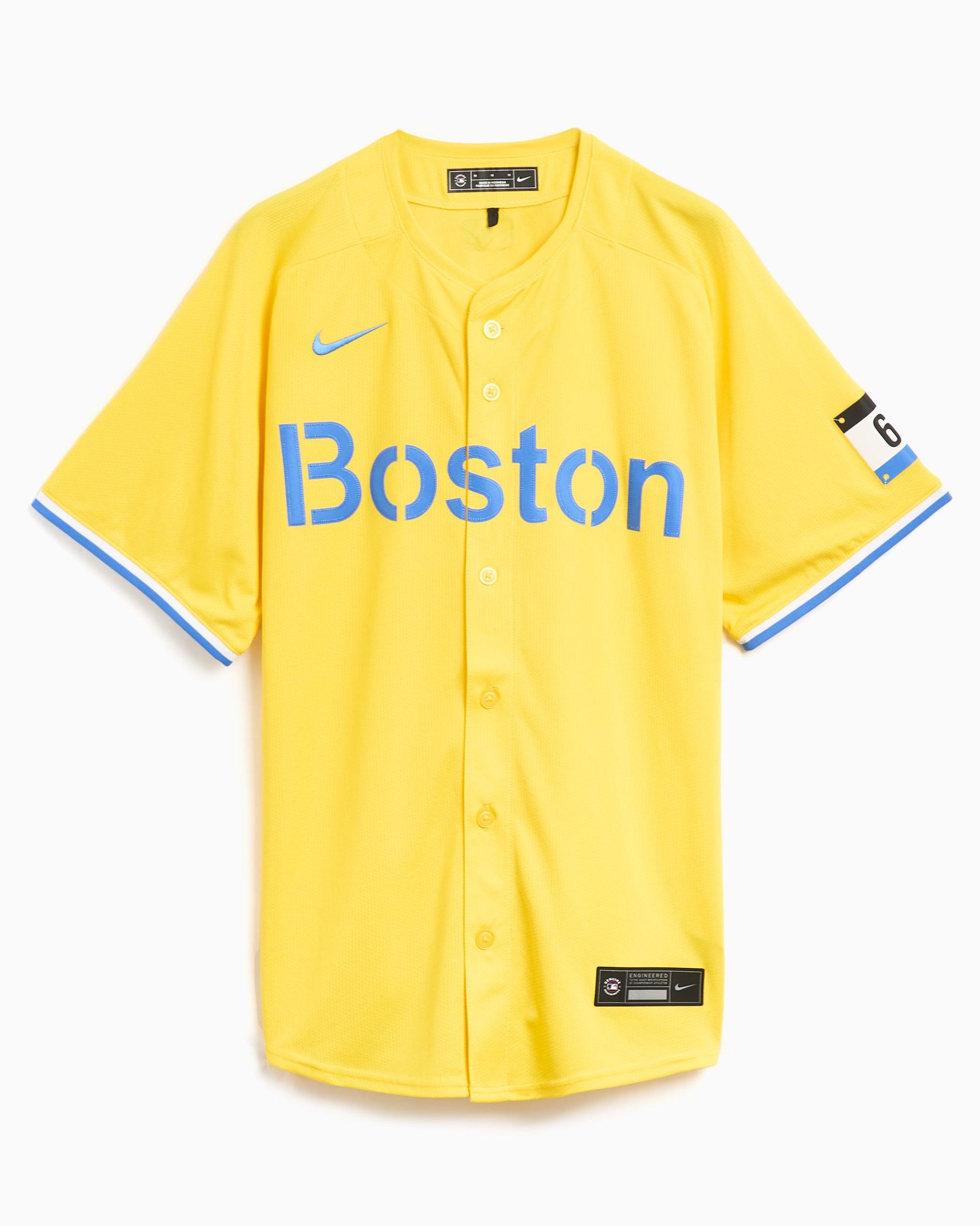 T-Shirts Nike MLB Boston Red Sox City Connect Limited Men’s Jersey Men's T-Shirt - T7LM-BQCG-BQ-L23