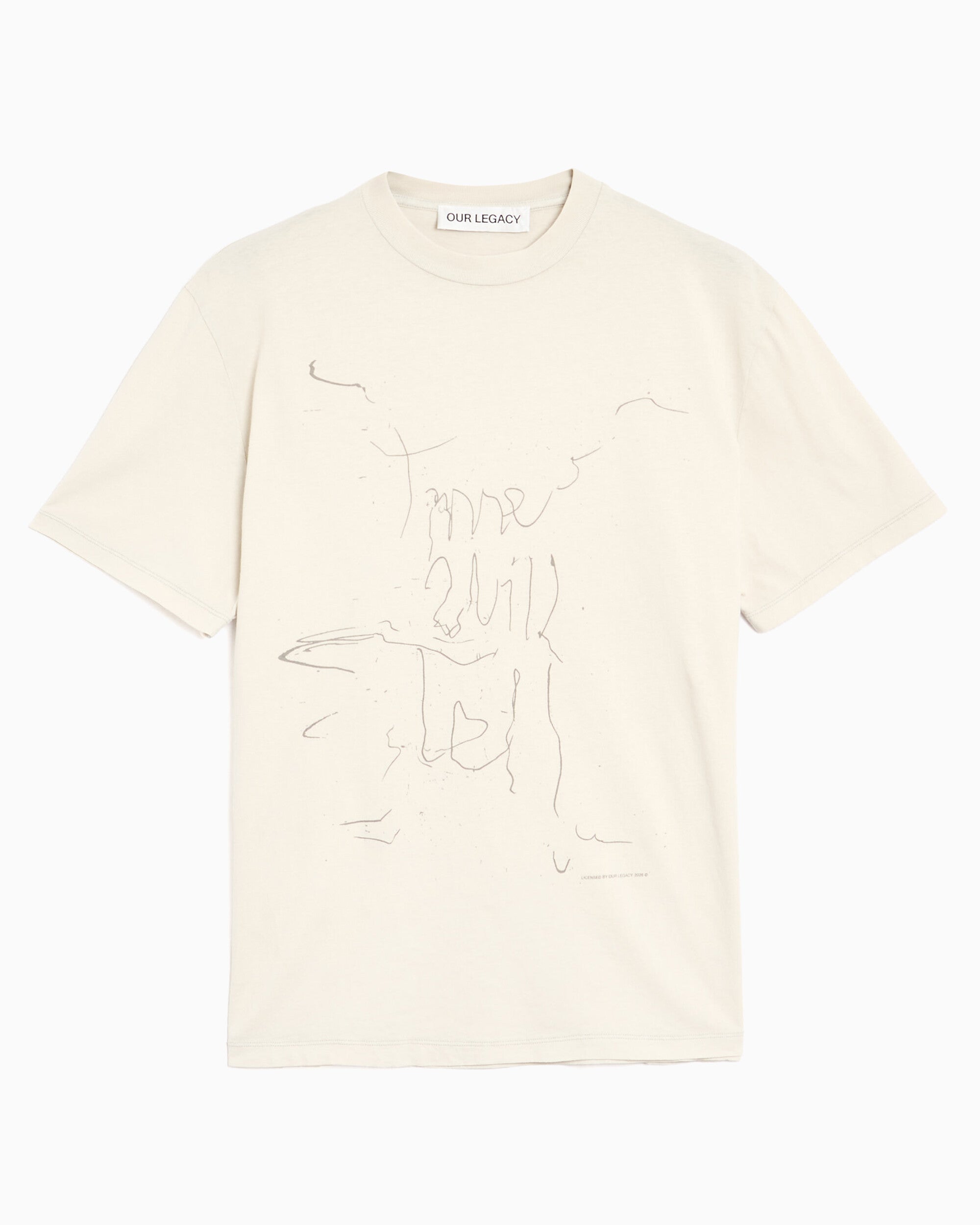 T-Shirts Our Legacy Endless Wedding Graphic Relaxed Men's T-Shirt - M4266BE